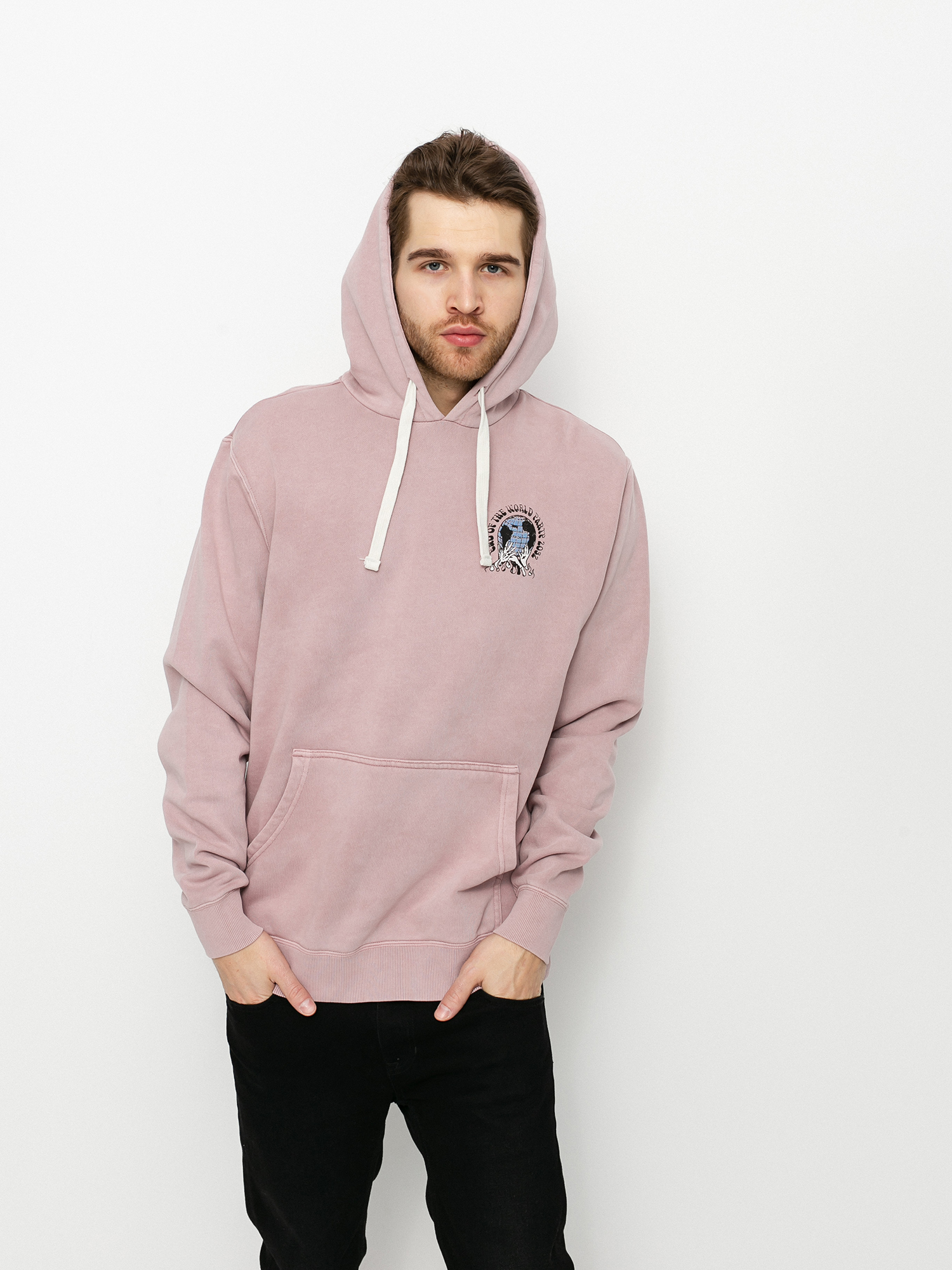 Rvca pink hoodie sale