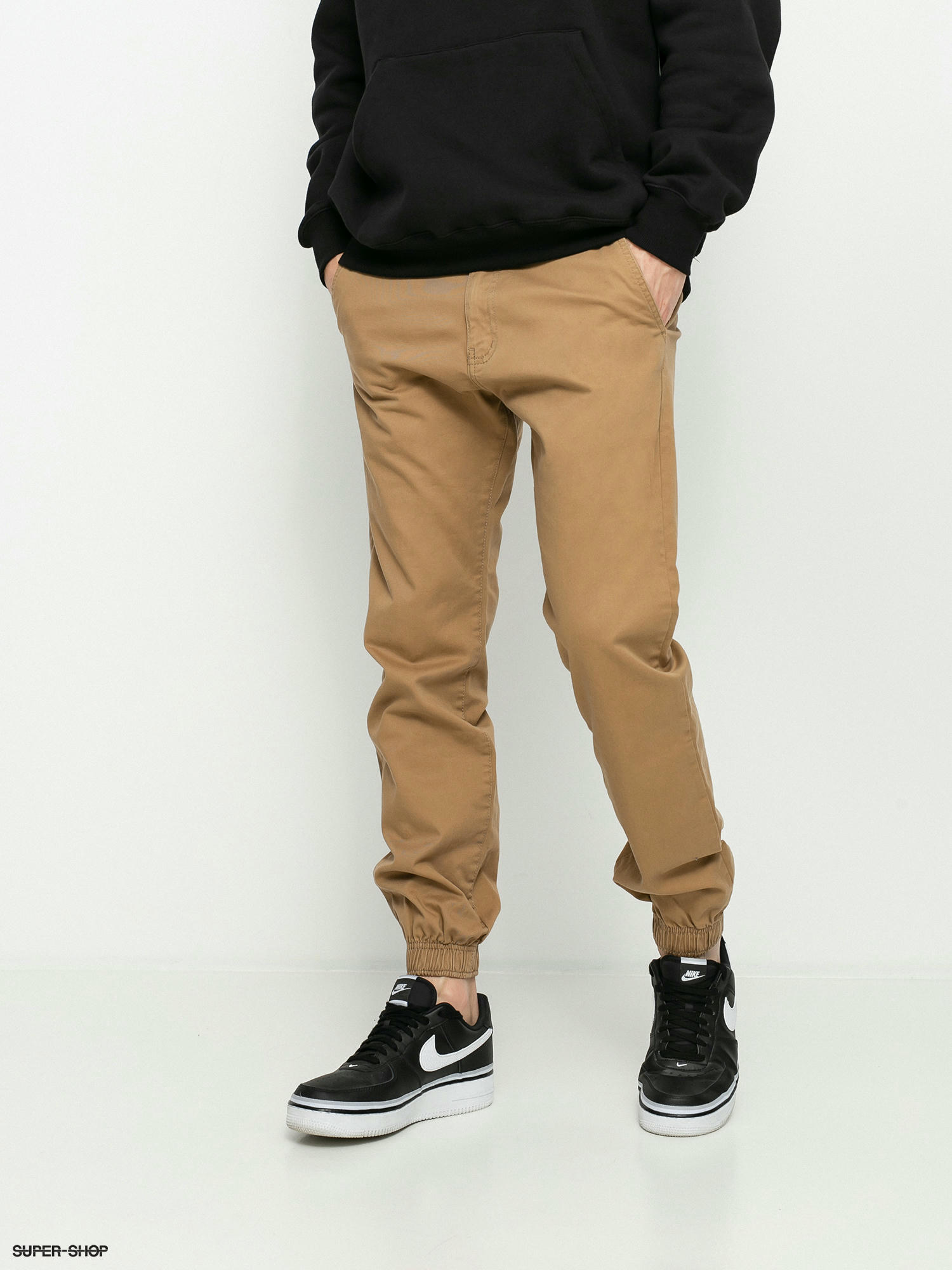 Brown Relaxed Fit Cotton Joggers – stylesofstreet