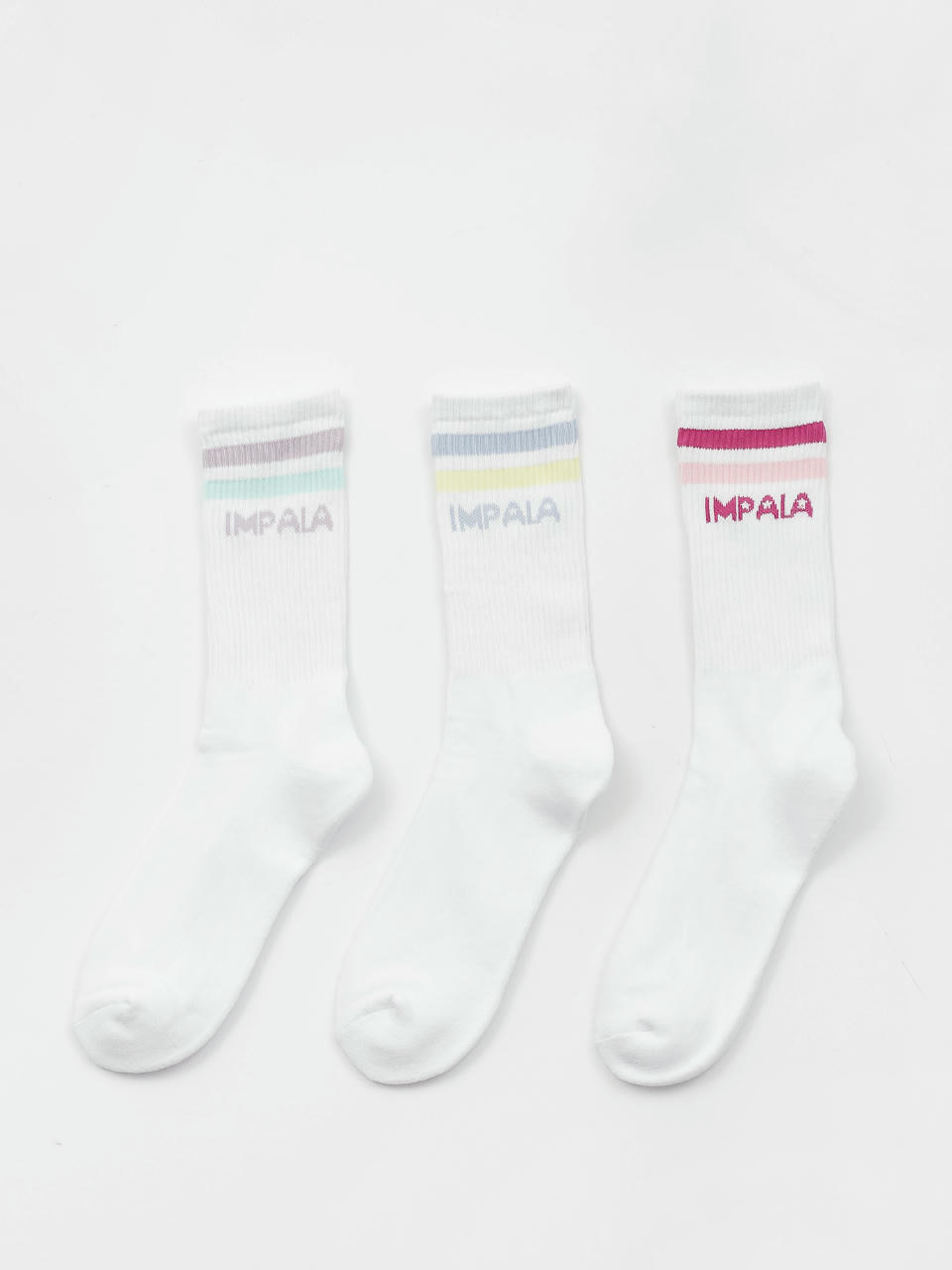 Impala Stripe 3 Pk Socken Wmn (pastel)