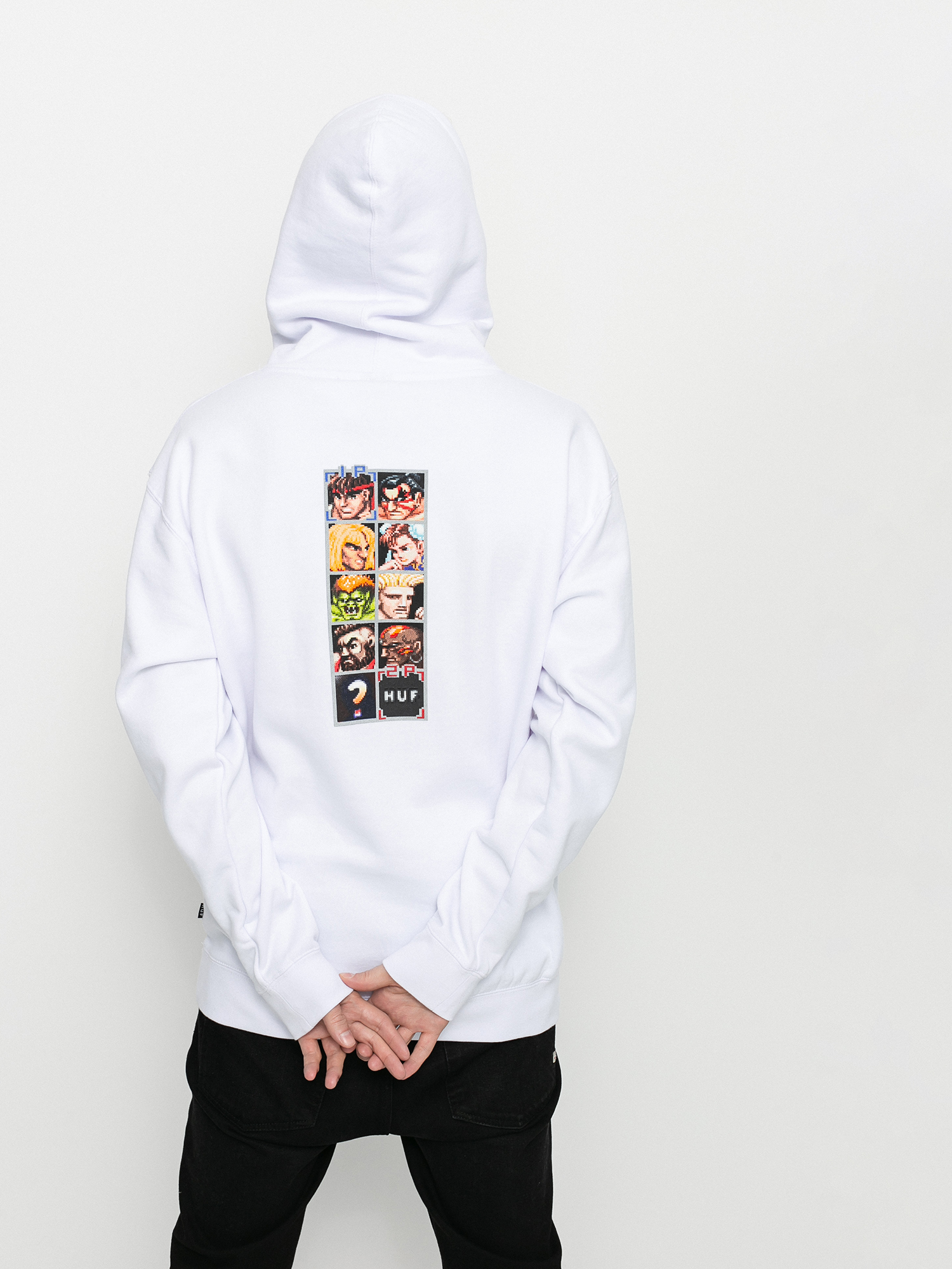 HUF X Street Fighter Arcade HD Hoodie - white (white)