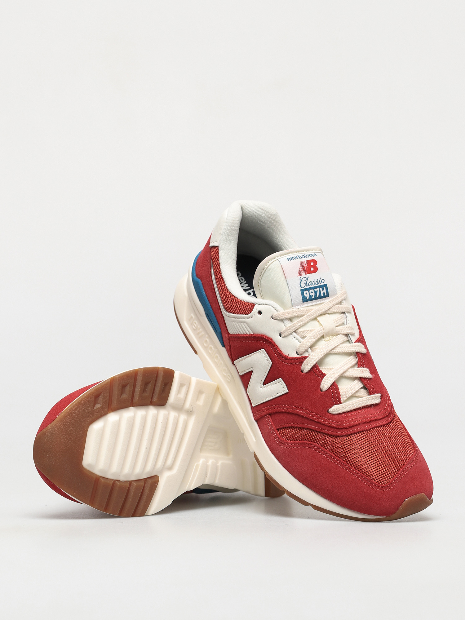 New Balance 997 Shoes (team red/gold)