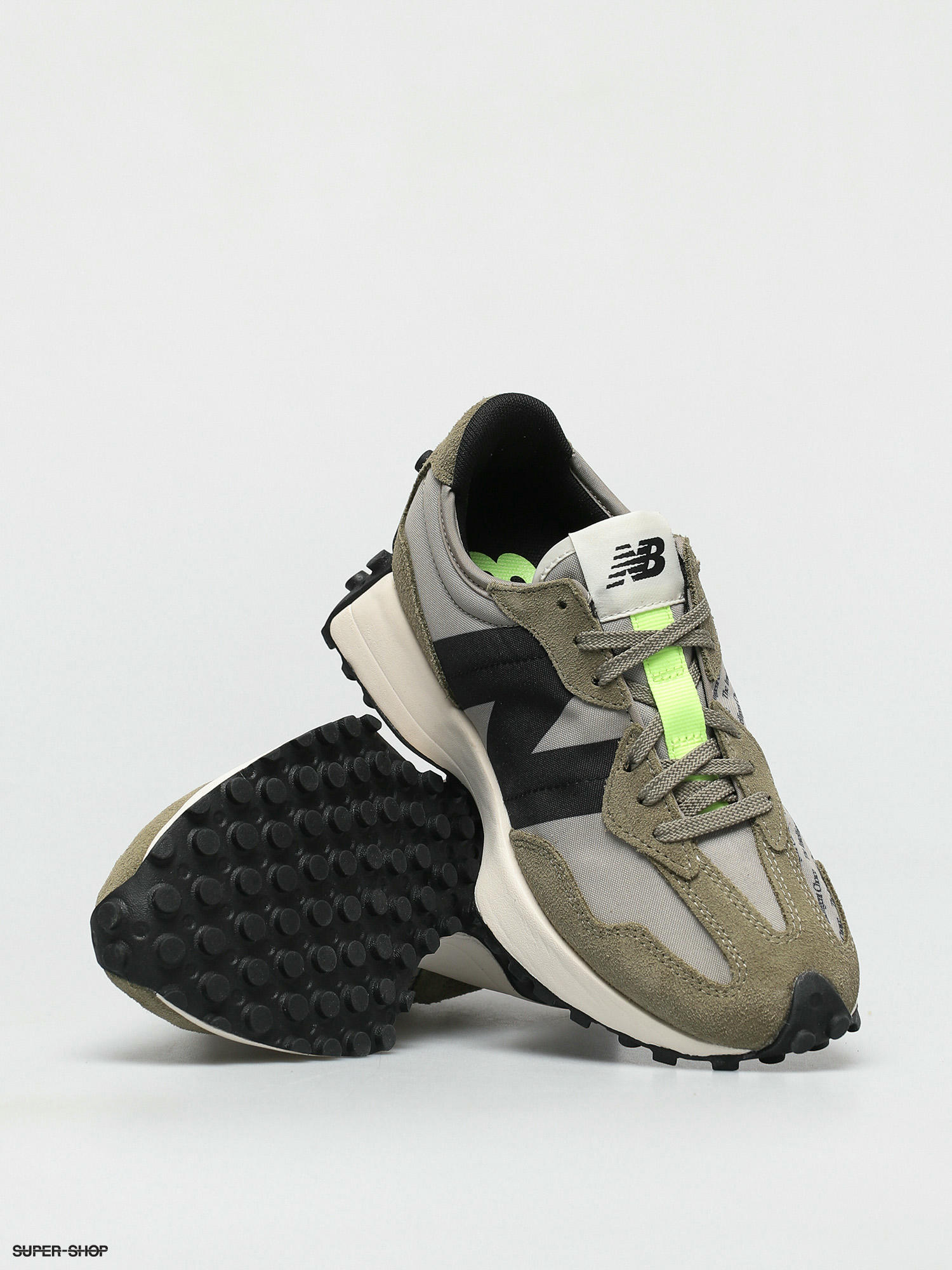 olive green new balance 327