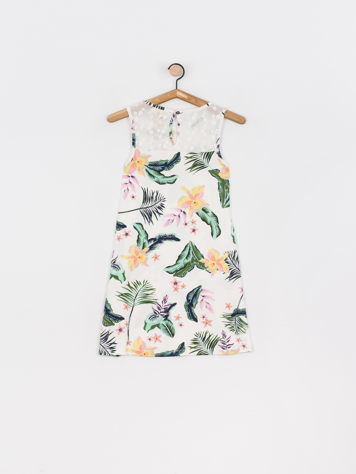Roxy Paradise Isle Dress Wmn (snow white large praslin)