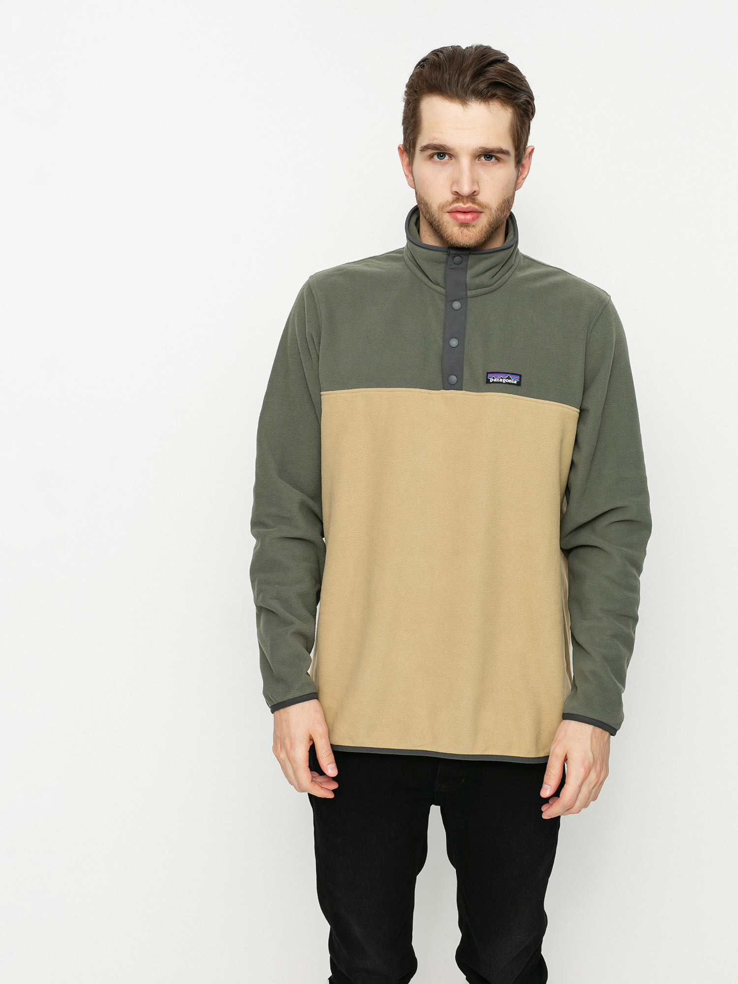 Herren Patagonia Micro D Snap T Fleecejacke (classic tan)