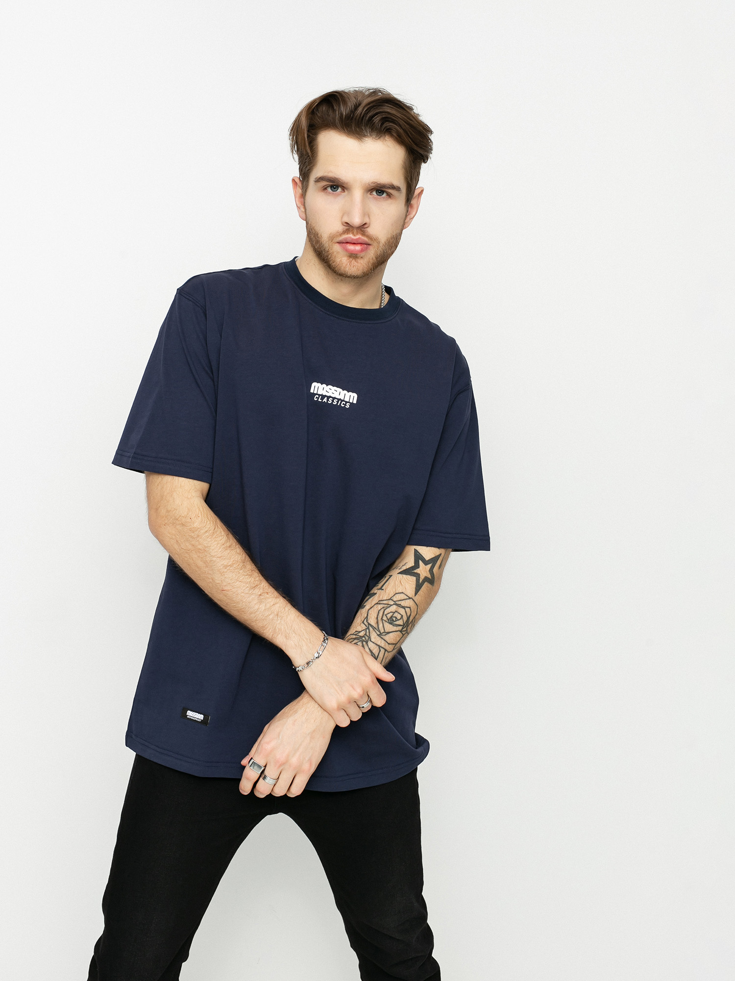 MassDnm Classics Small Logo T-shirt (navy)