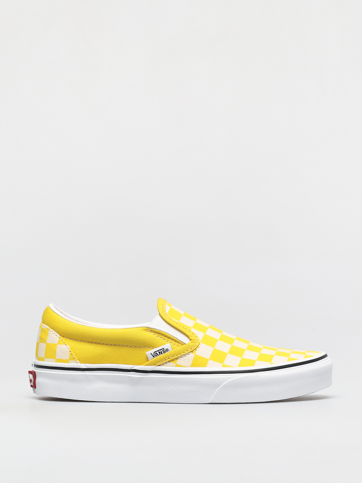 Vans Classic Slip On Shoes (checkerboard cyber yellow/true white)