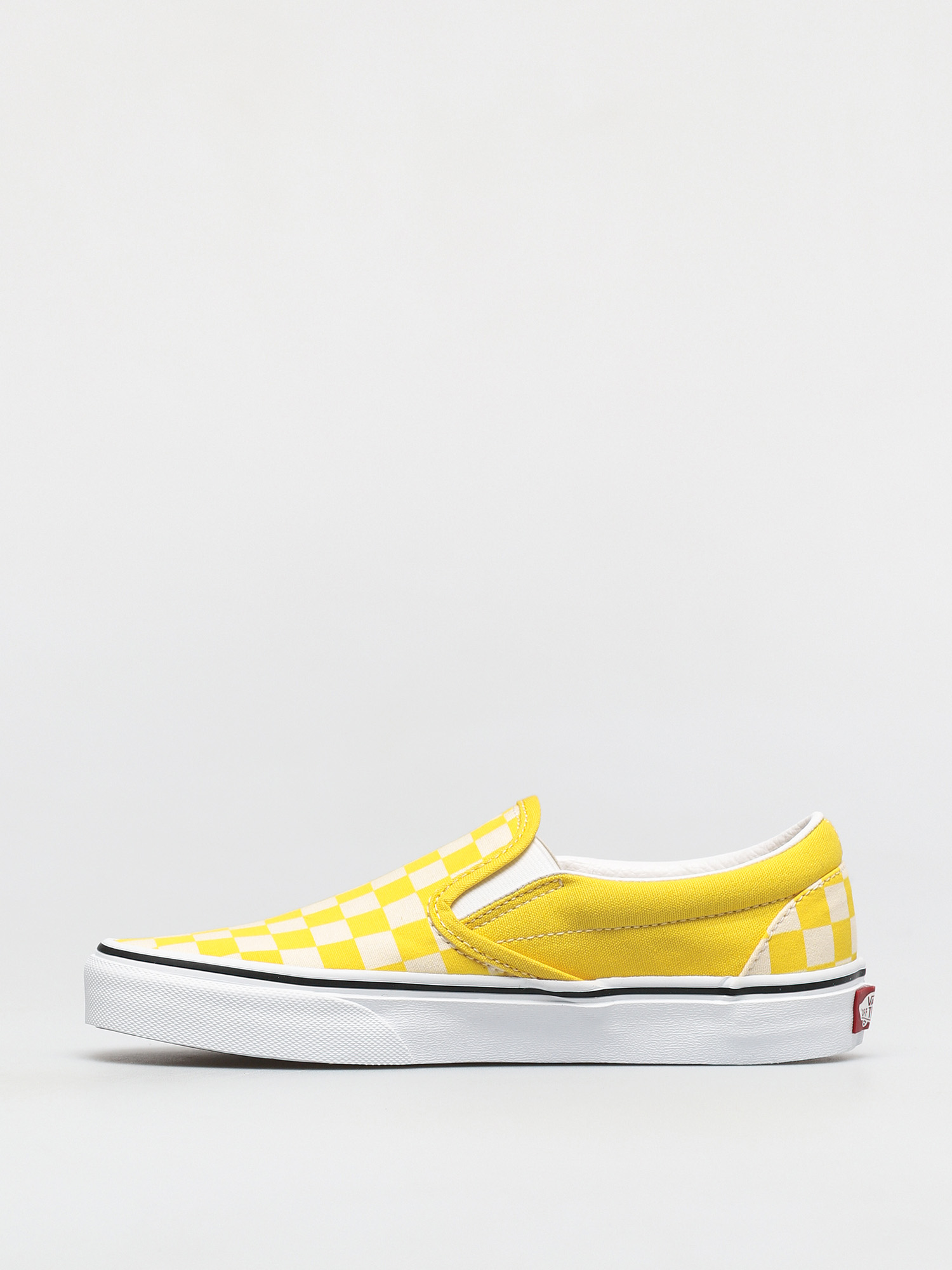 Vans Classic Slip On Shoes (checkerboard cyber yellow/true white)