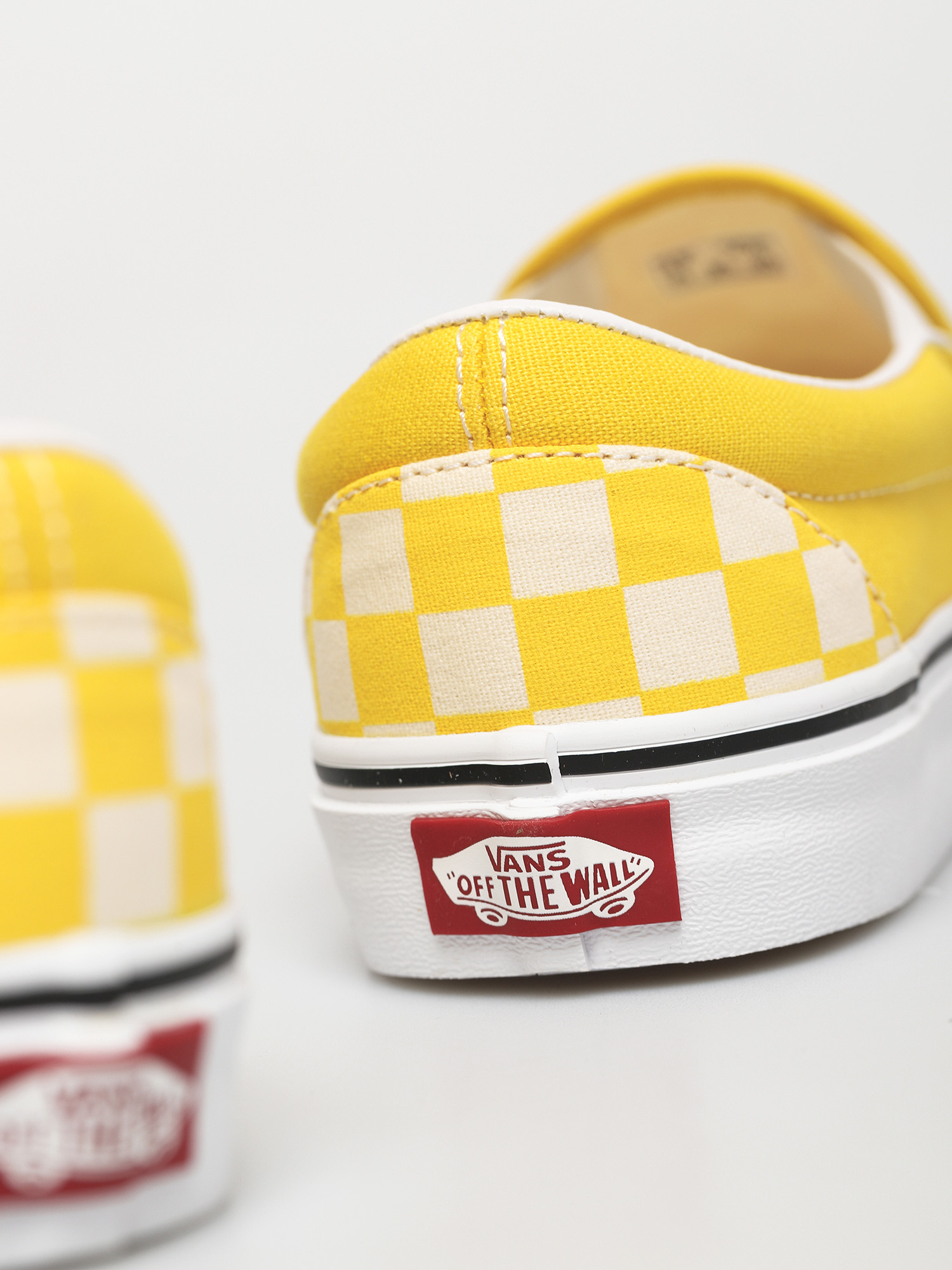 Vans Classic Slip On Shoes (checkerboard cyber yellow/true white)