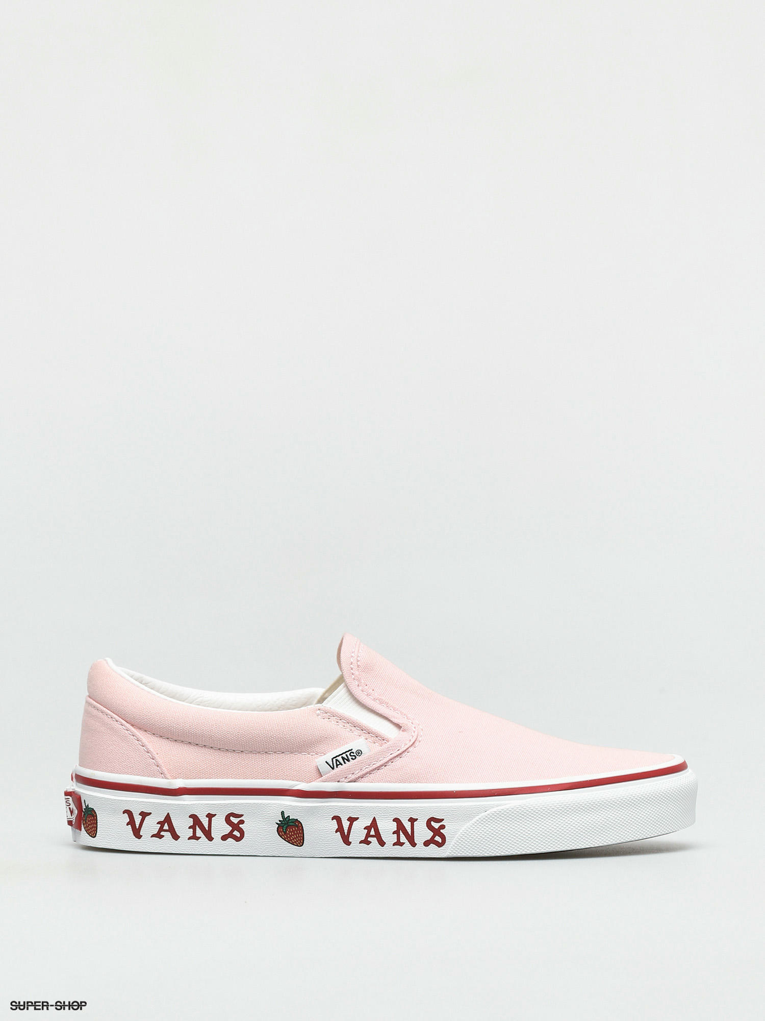 vans strawberry slip ons