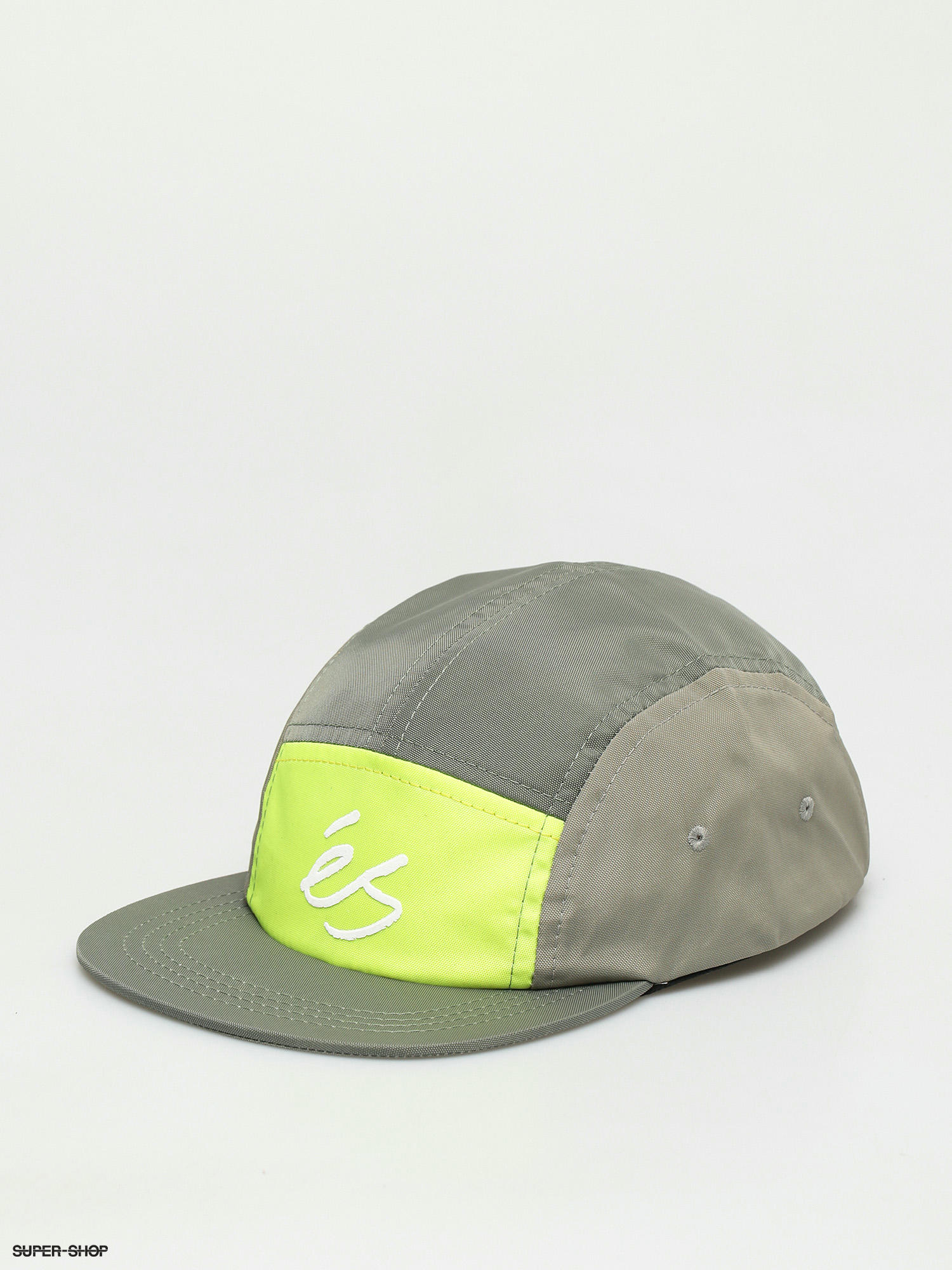 eS Block Hd Camper Hat Cap (white/green)