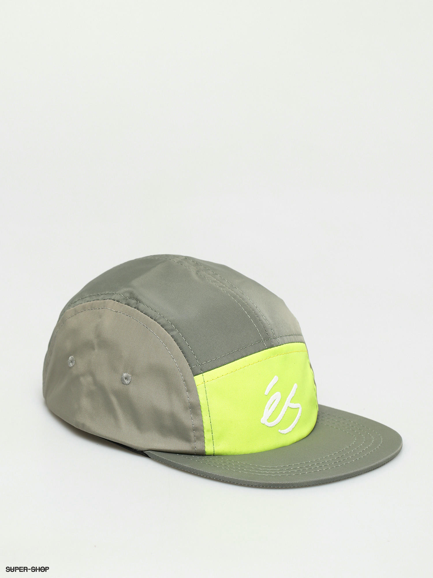 eS Block Hd Camper Hat Cap (white/green)