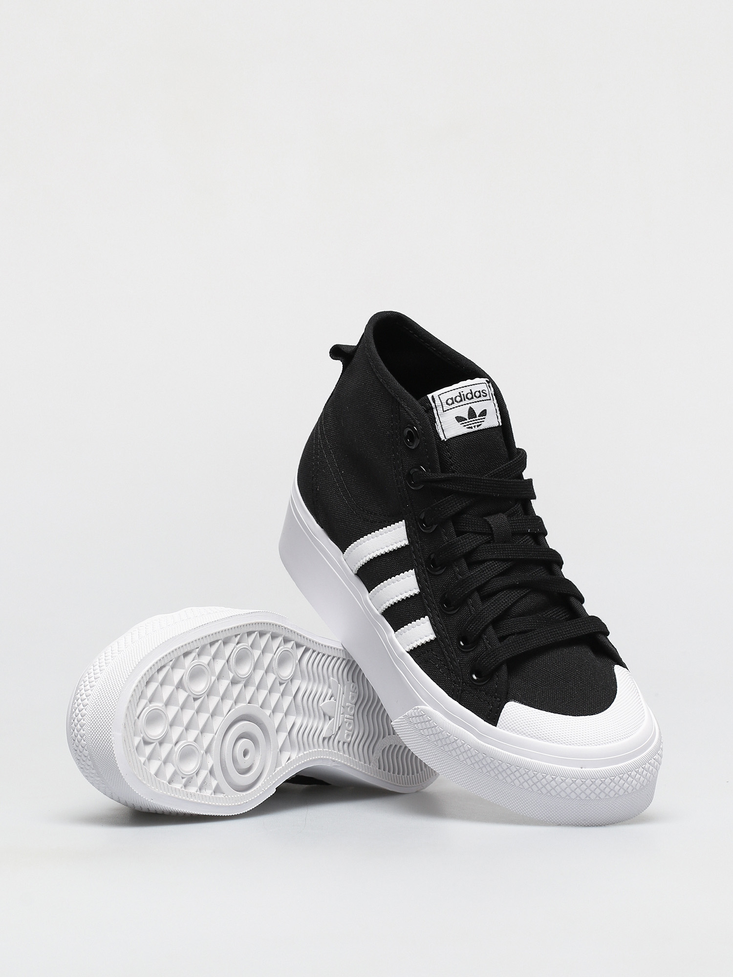 adidas Originals Nizza Platform Mid Schuhe Wmn (cblack/ftwwht/ftwwht)