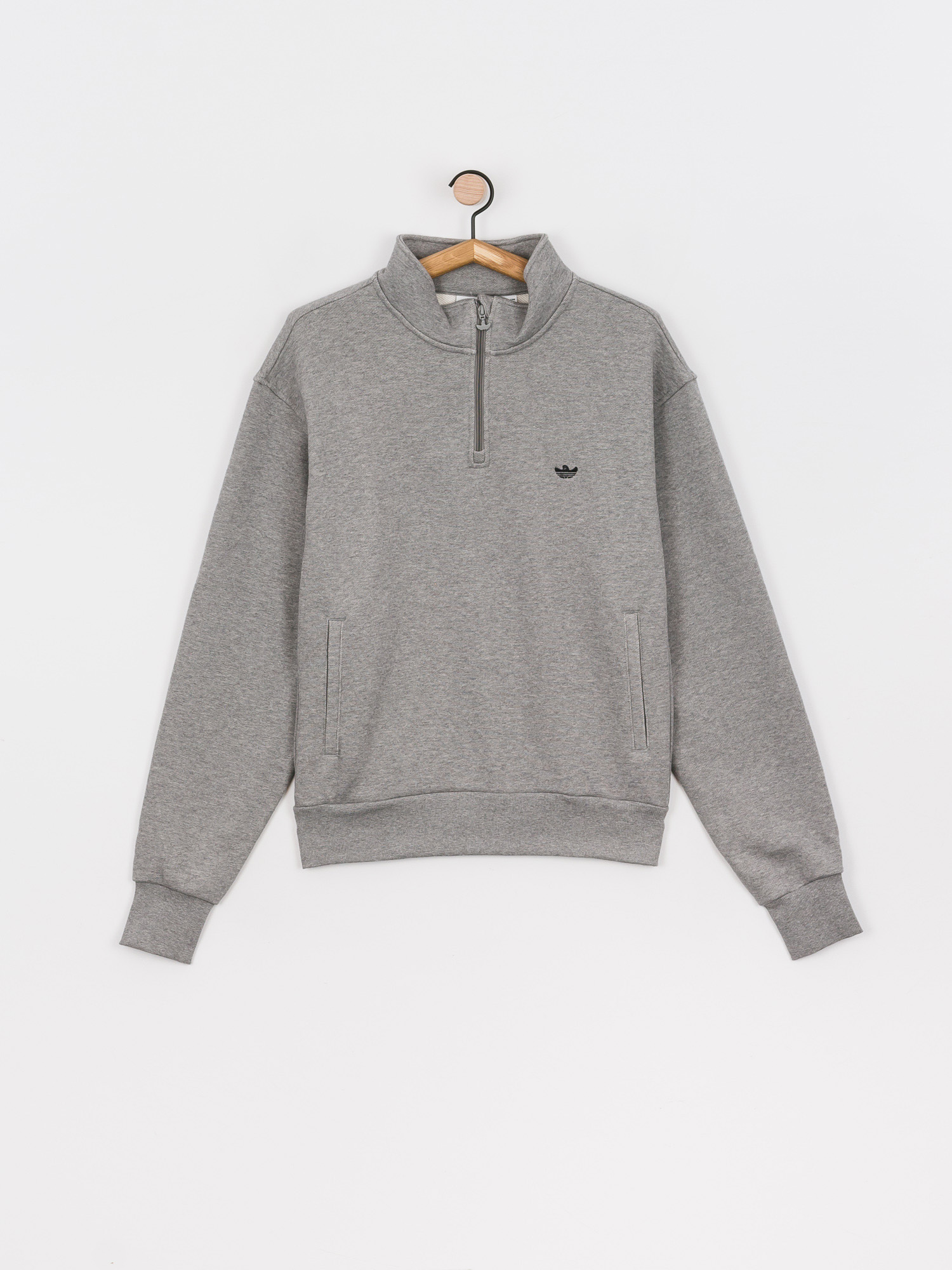 adidas H Shmoo 1/4 Zip Sweatshirt (corhtr/black)