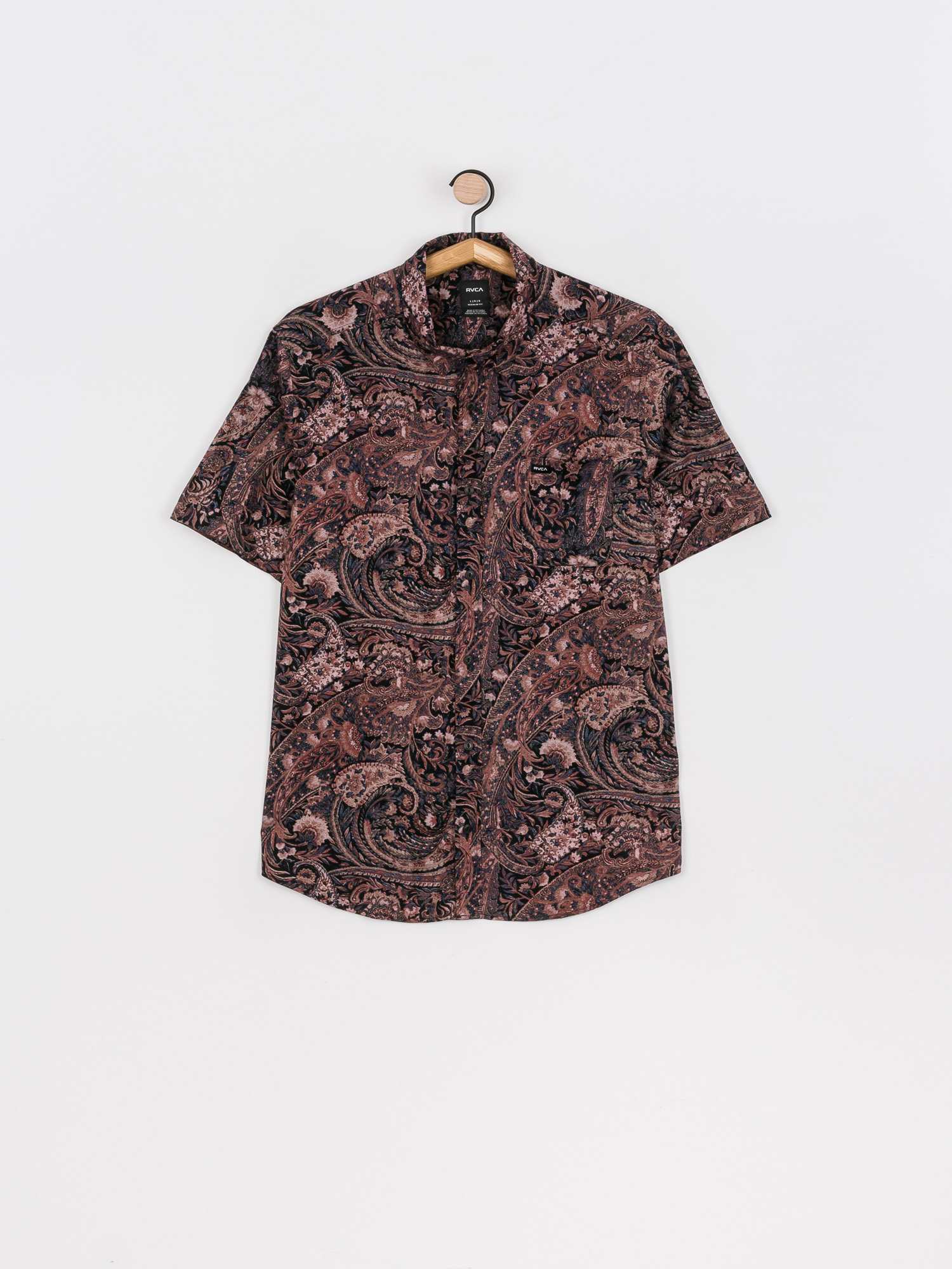 rvca paisley shirt