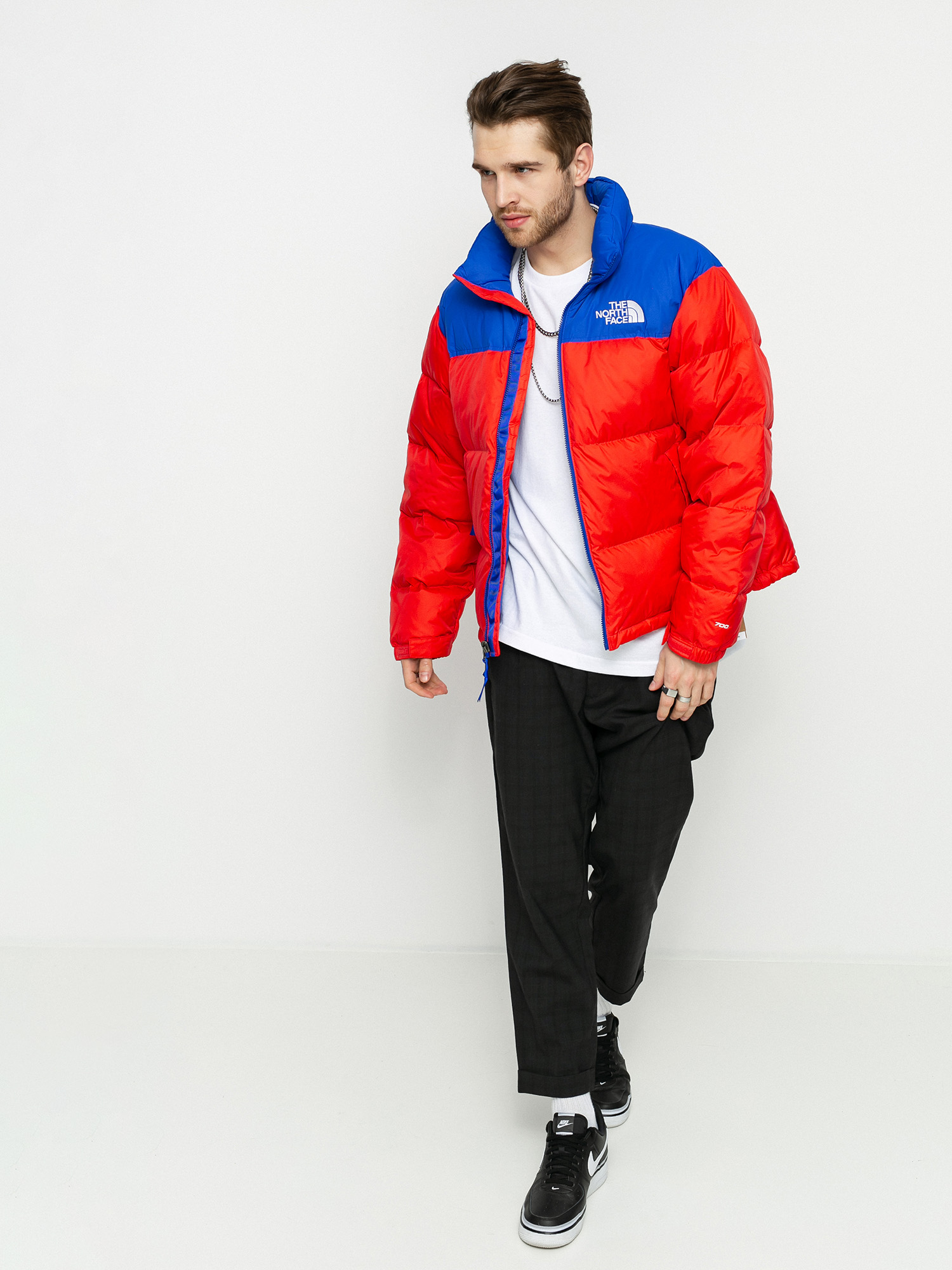 The North Face 1996 Retro Nuptse Jacket (horizon red/tnf blue)