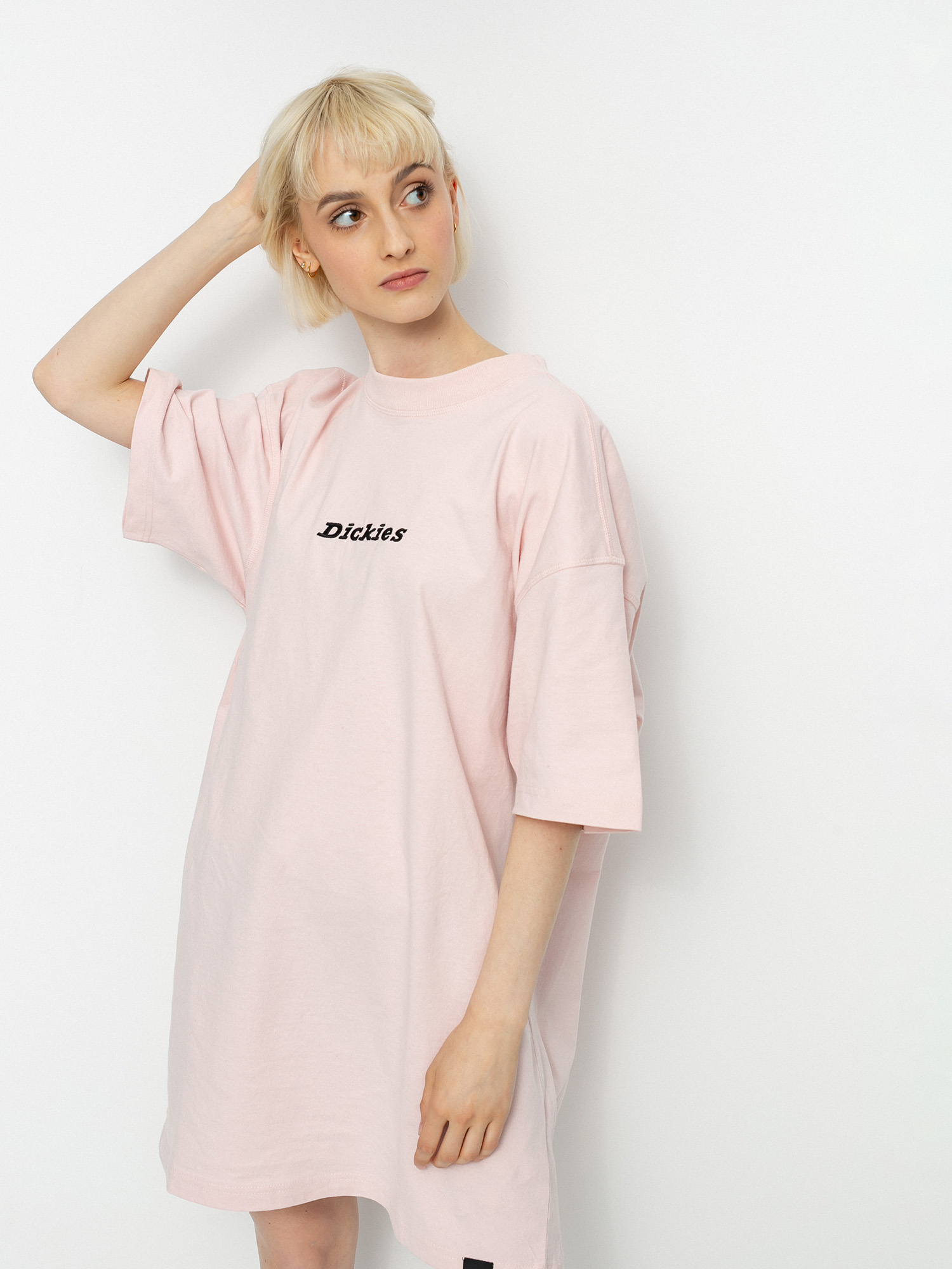 pink dickies dress Minnie Mouse custom dyed dickies dress