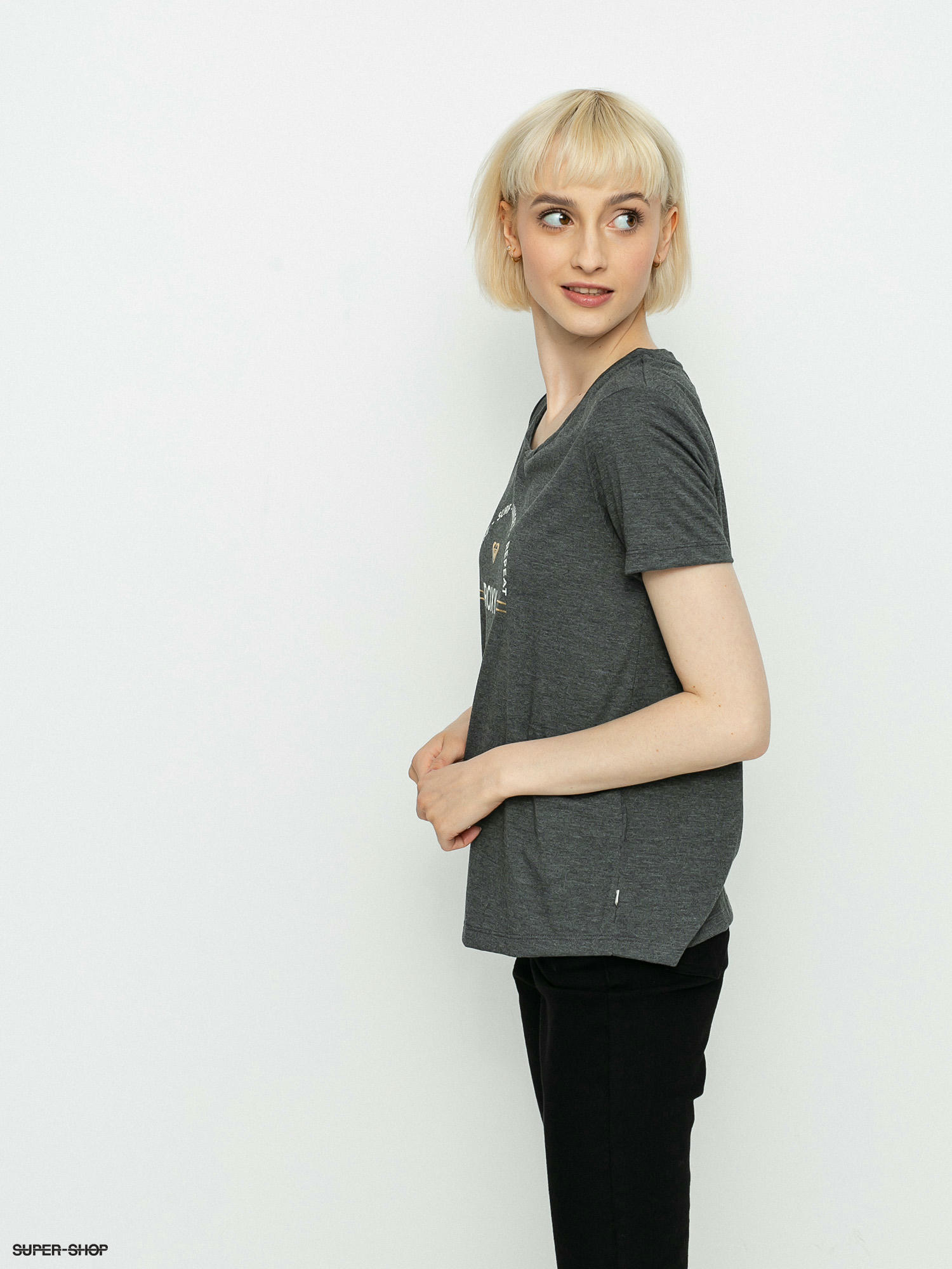 Roxy Chasing The Wmn (anthracite) T-shirt Swell A