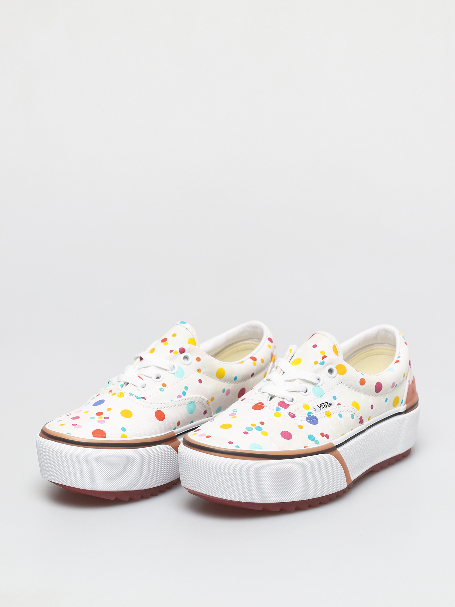 Vans Era Stacked Shoes (uv ink floral/true white)