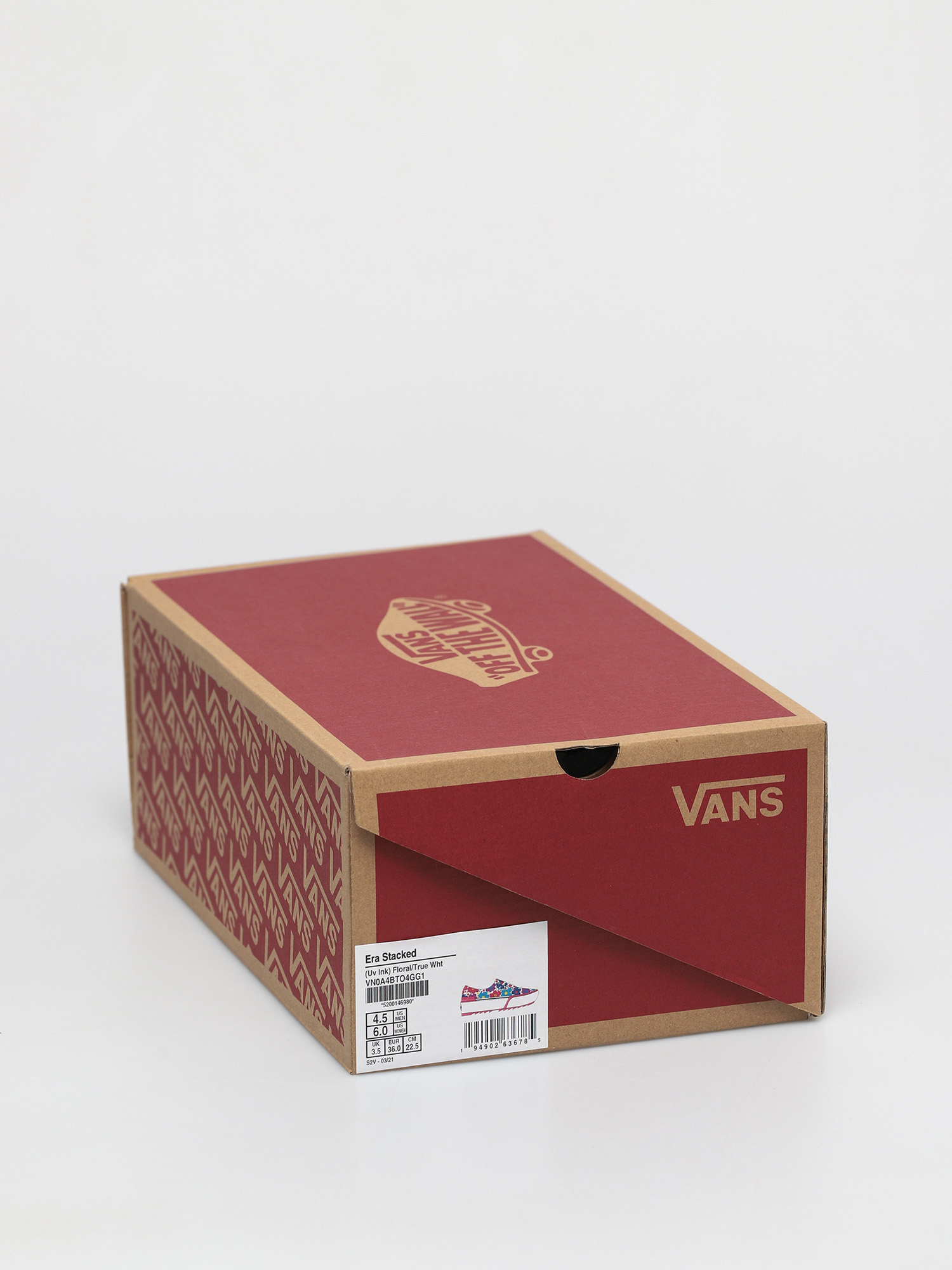 Vans Era Stacked Shoes (uv ink floral/true white)