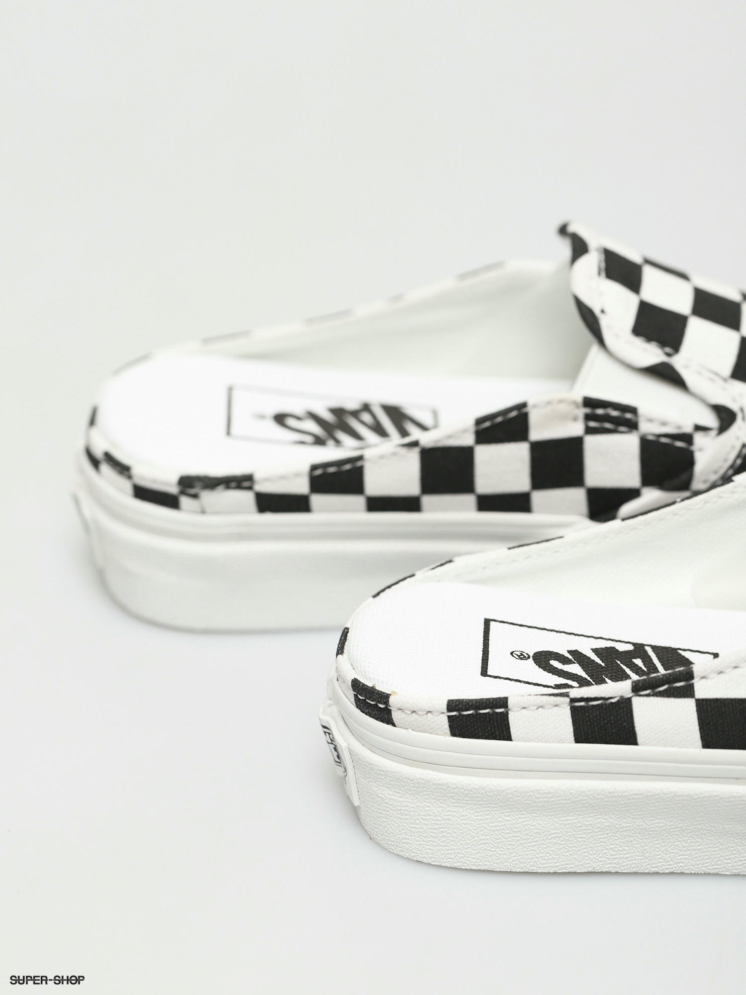 Vans on sale checkerboard mule