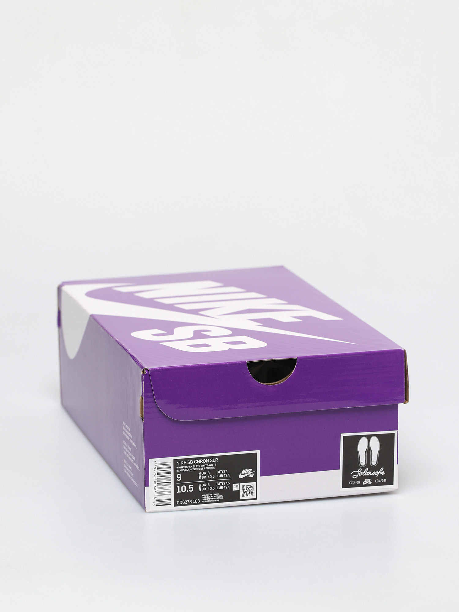 Nike SB Chron Solarsoft Shoes (white/ashen slate white white)