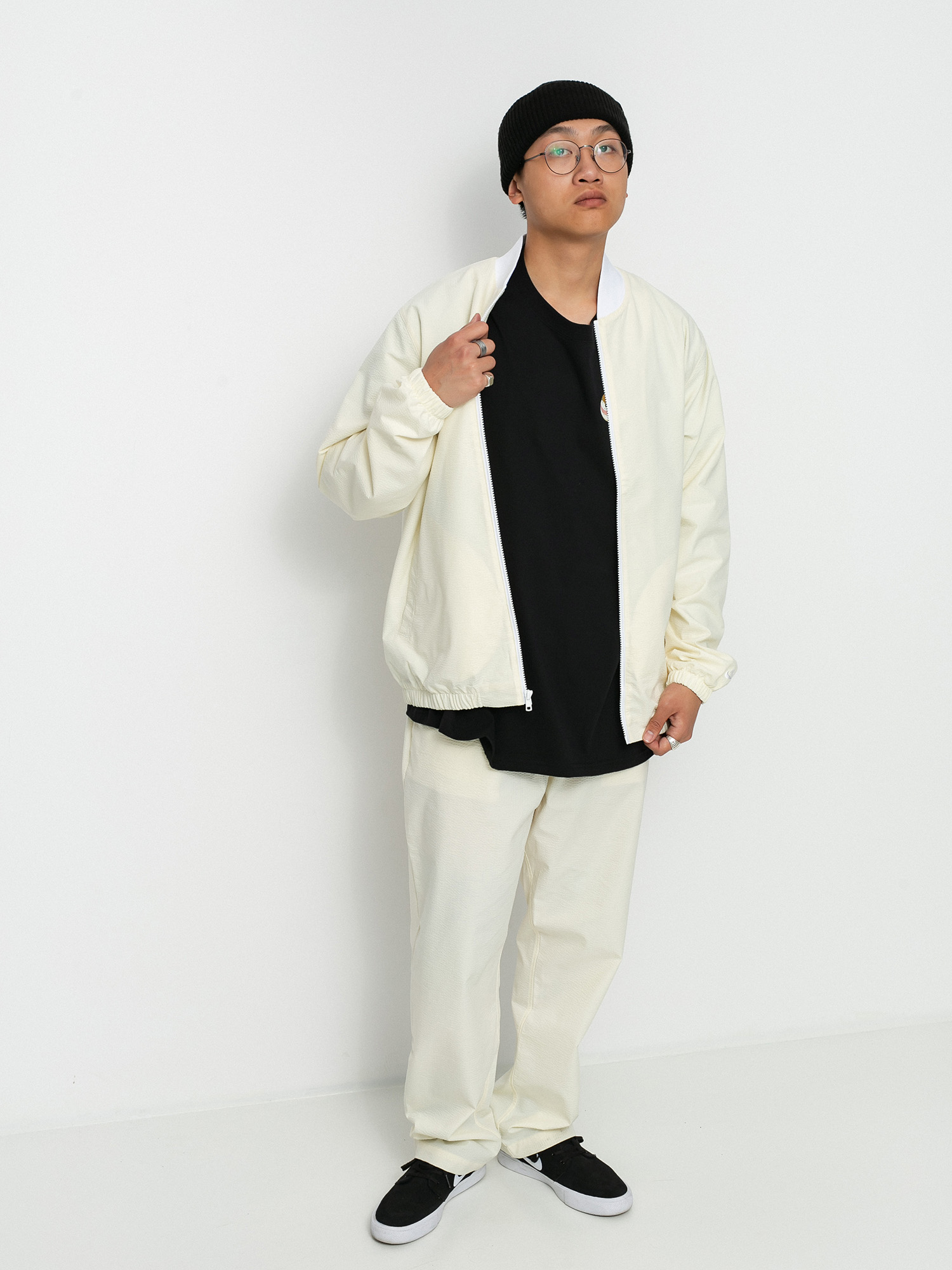 Nike SB Seersucker Jacke (coconut milk/white)