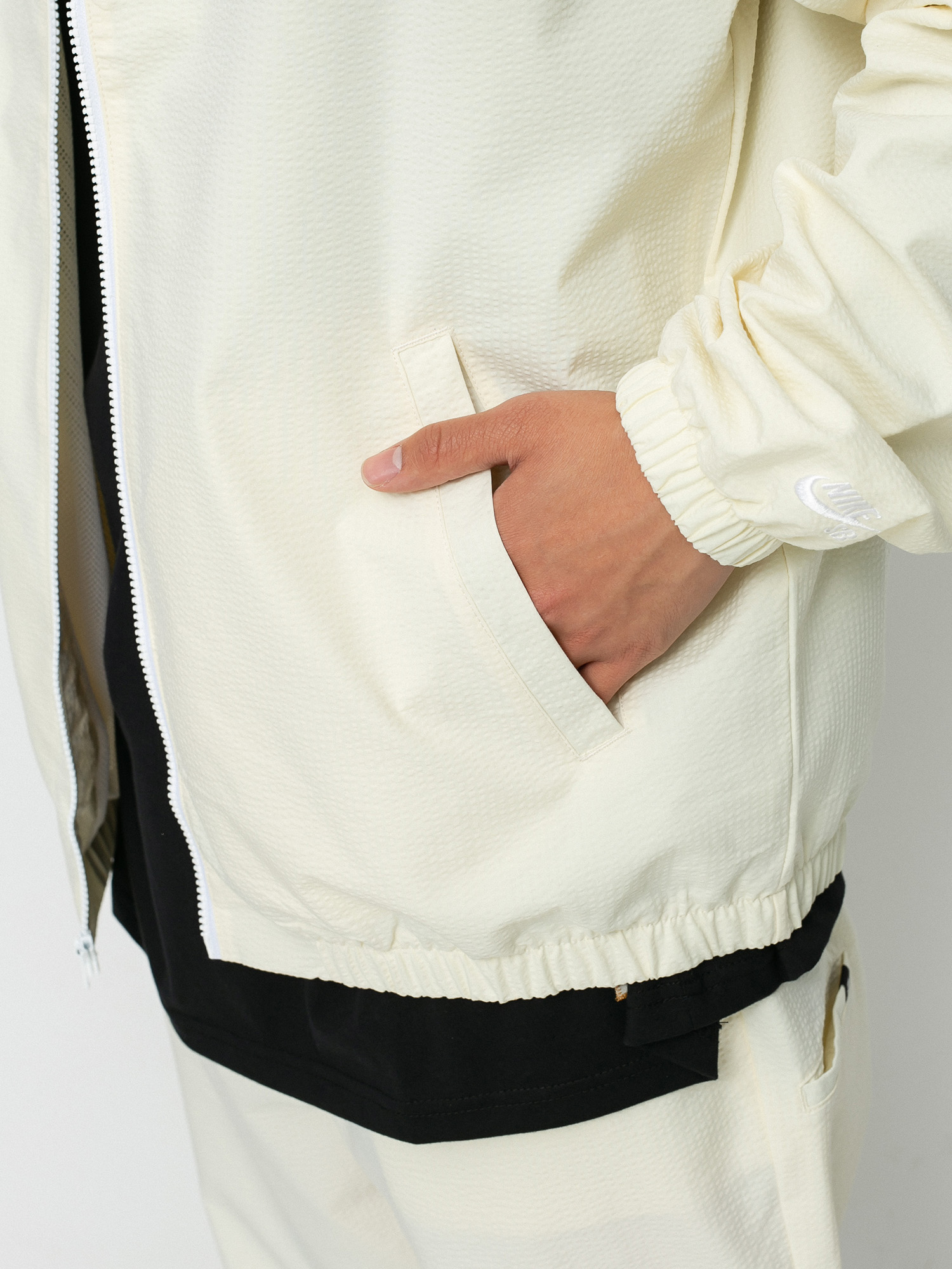 Nike SB Seersucker Jacke (coconut milk/white)