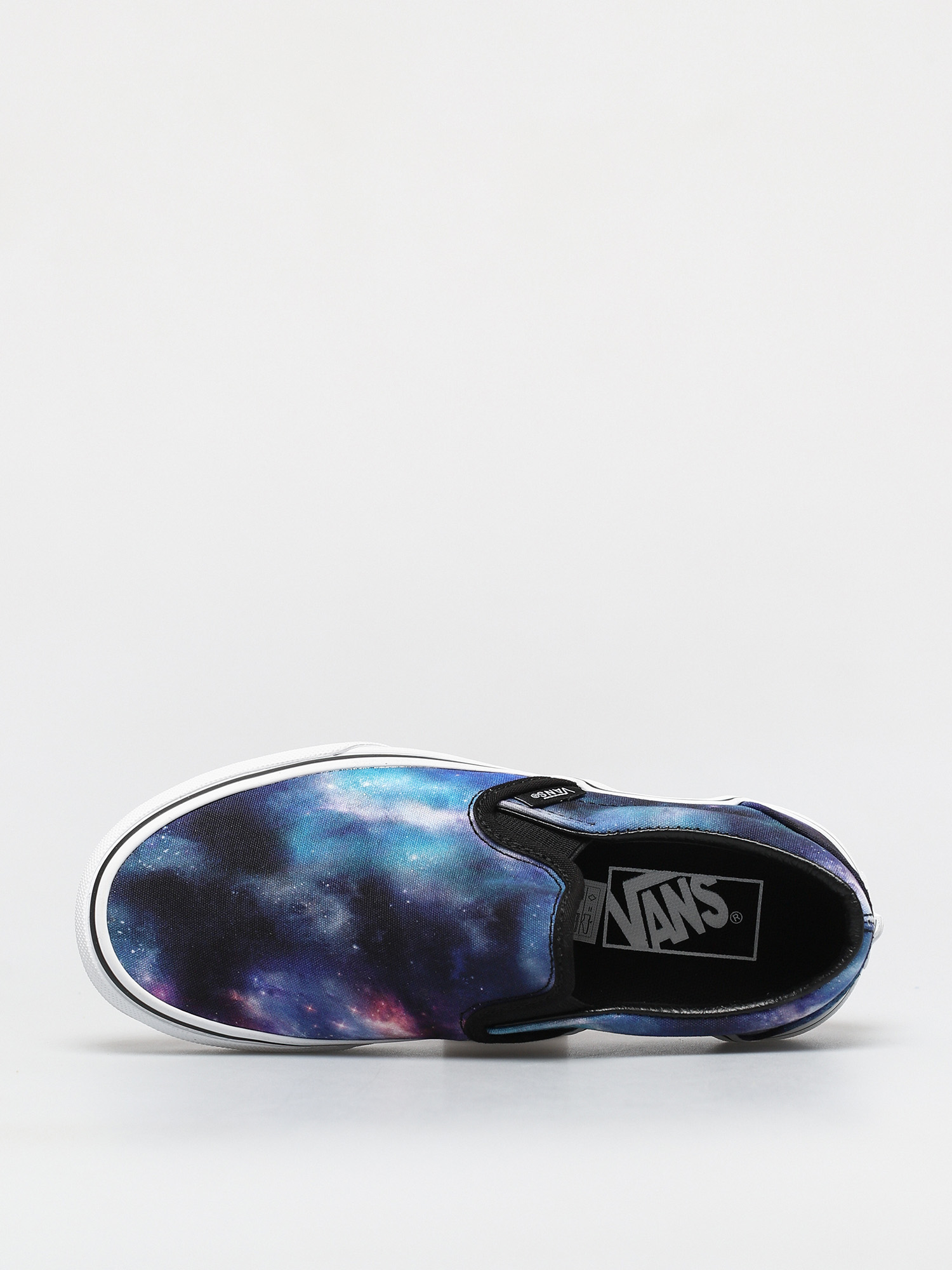 Vans Classic Slip On Shoes (galaxy black/true white)