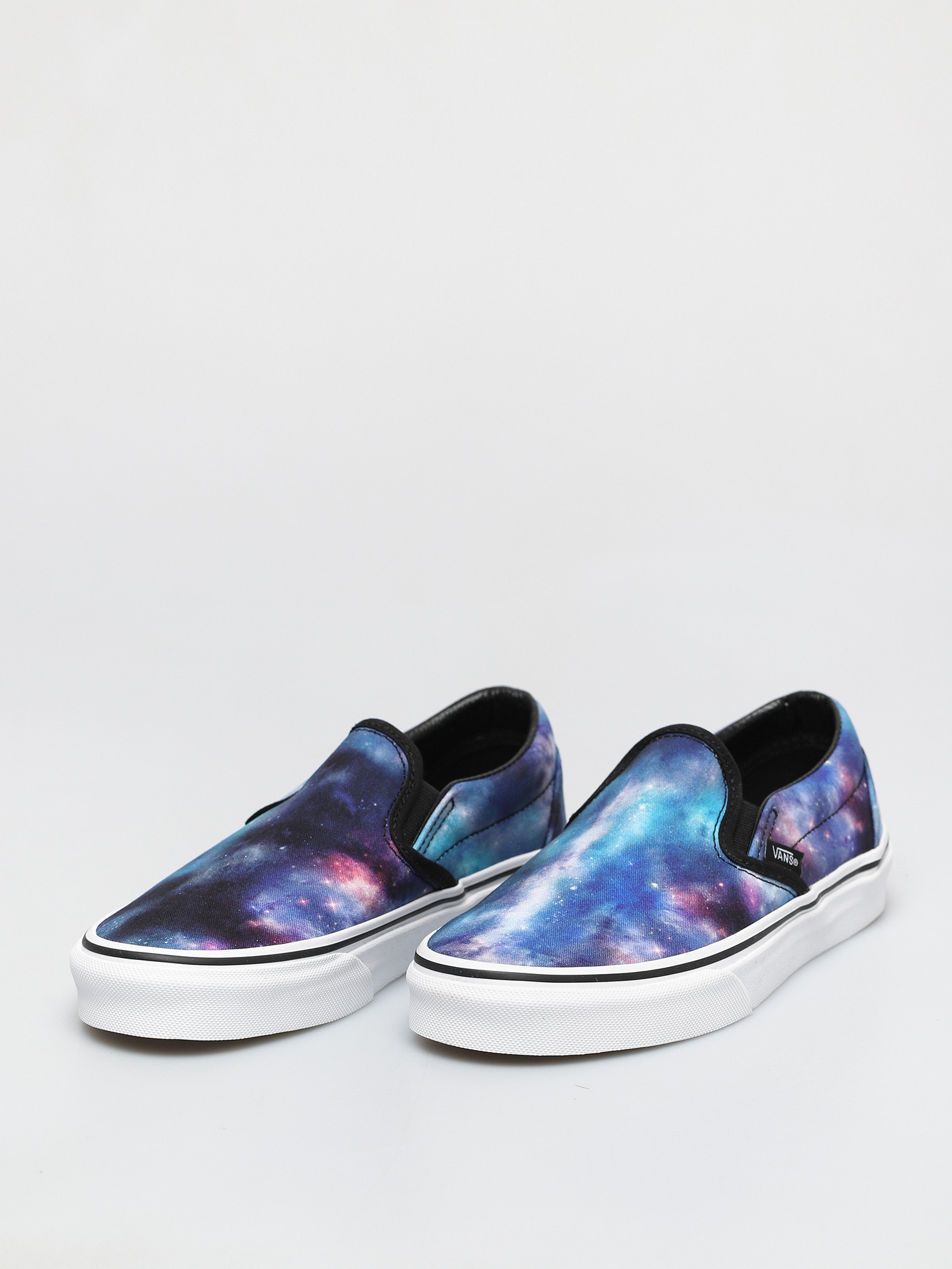 Vans Classic Slip On Shoes (galaxy black/true white)