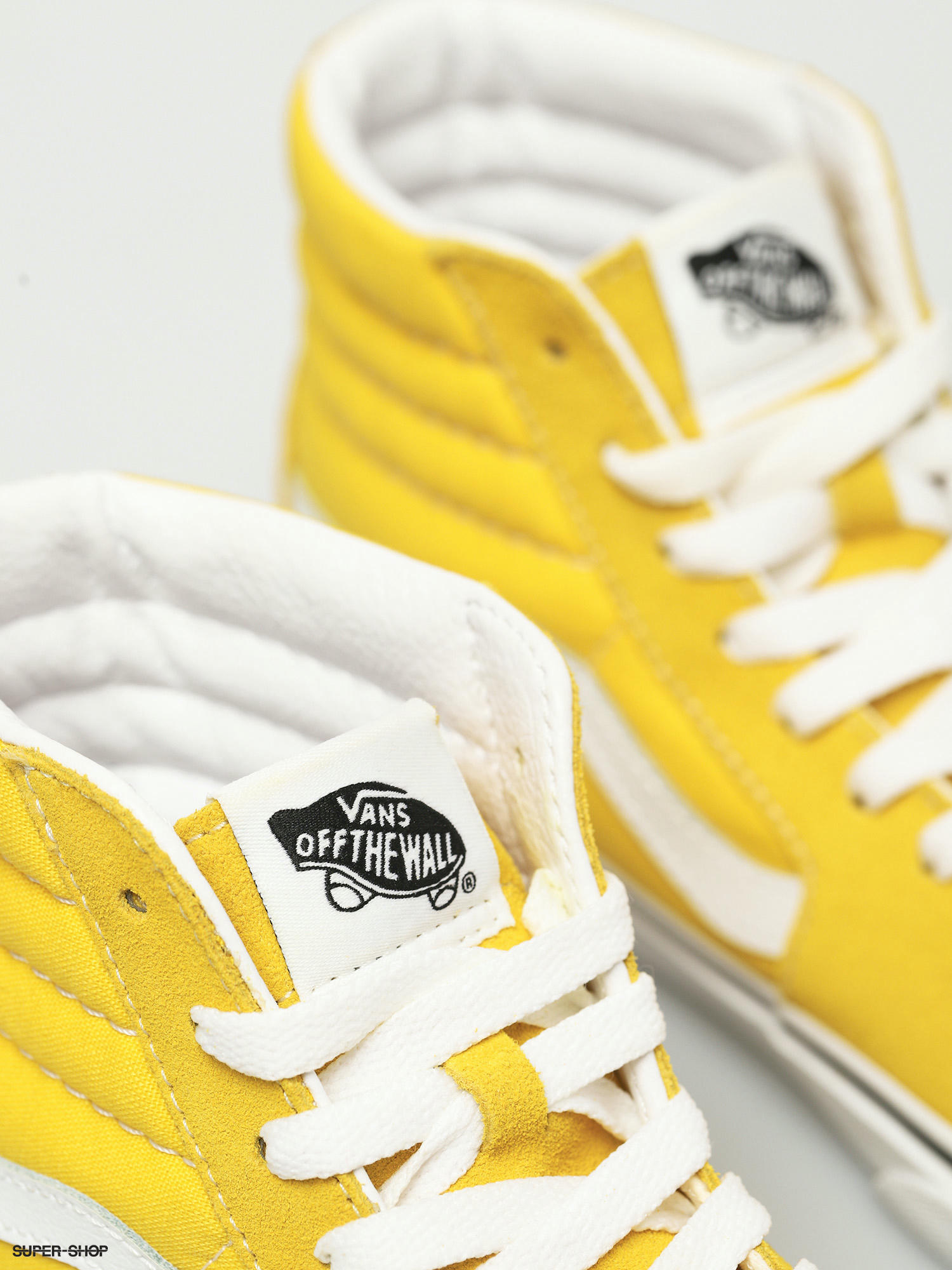 vans yellow white