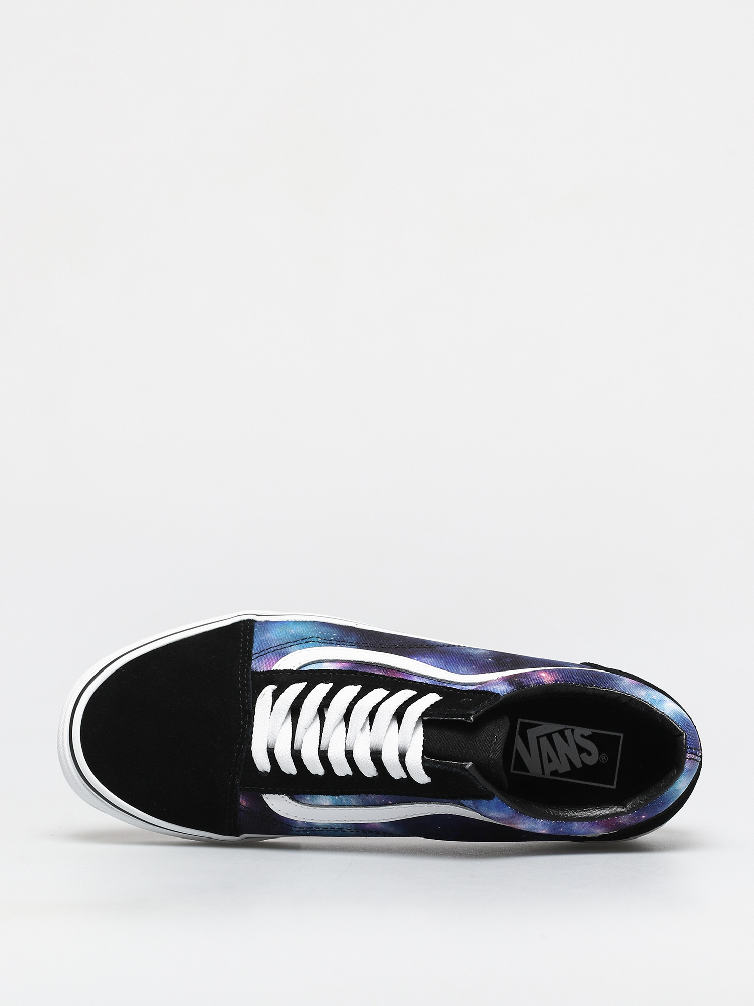 Vans old skool galaxy black hot sale true white