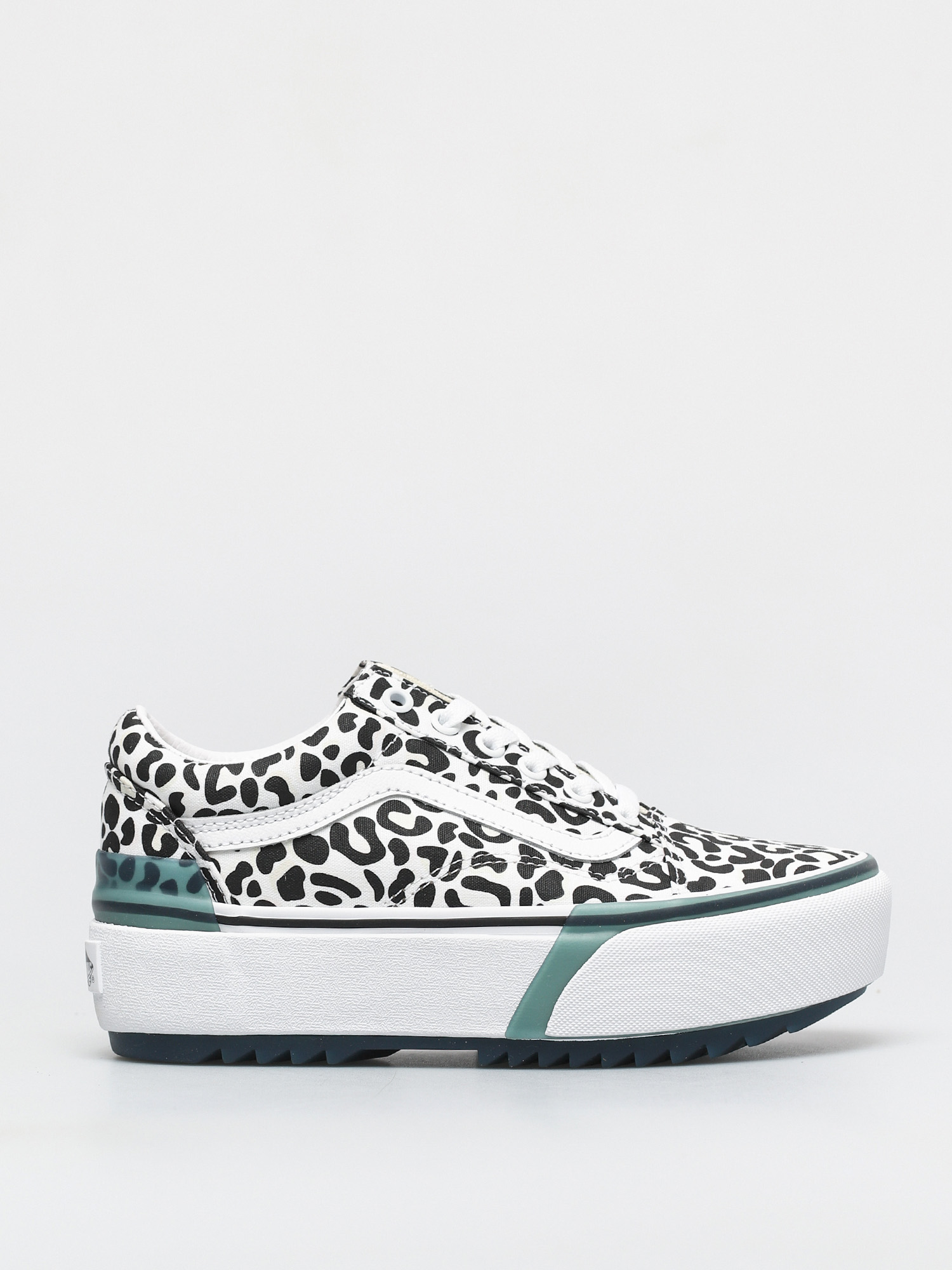 Vans Old Skool Stacked Shoes (uv ink leopard/true white)