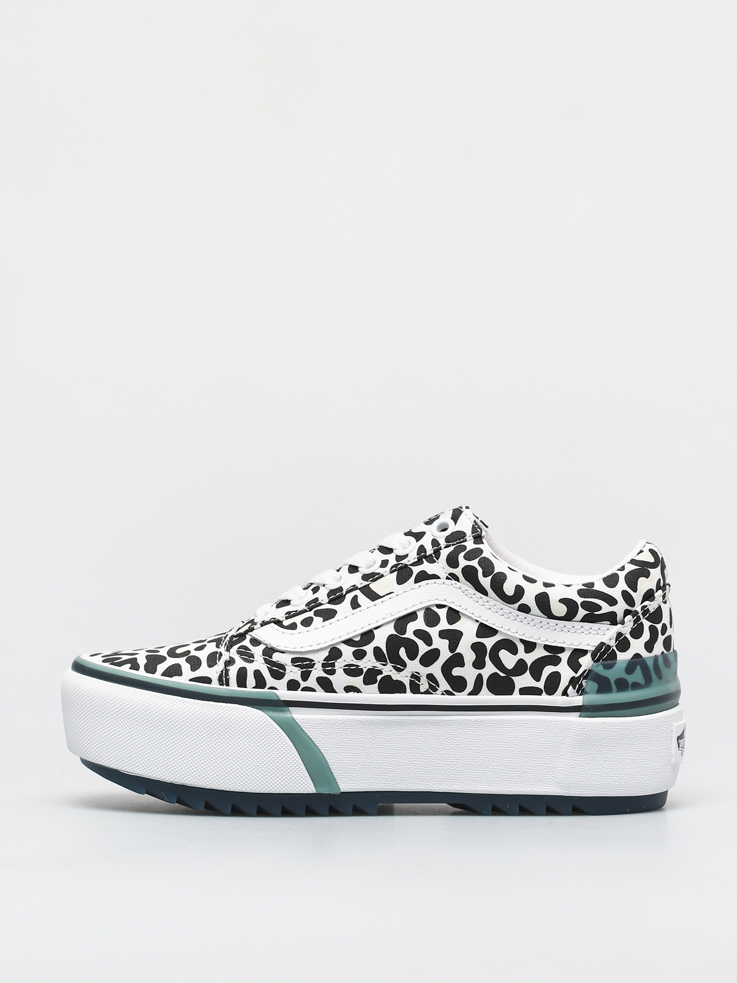 Vans Old Skool Stacked Shoes (uv ink leopard/true white)