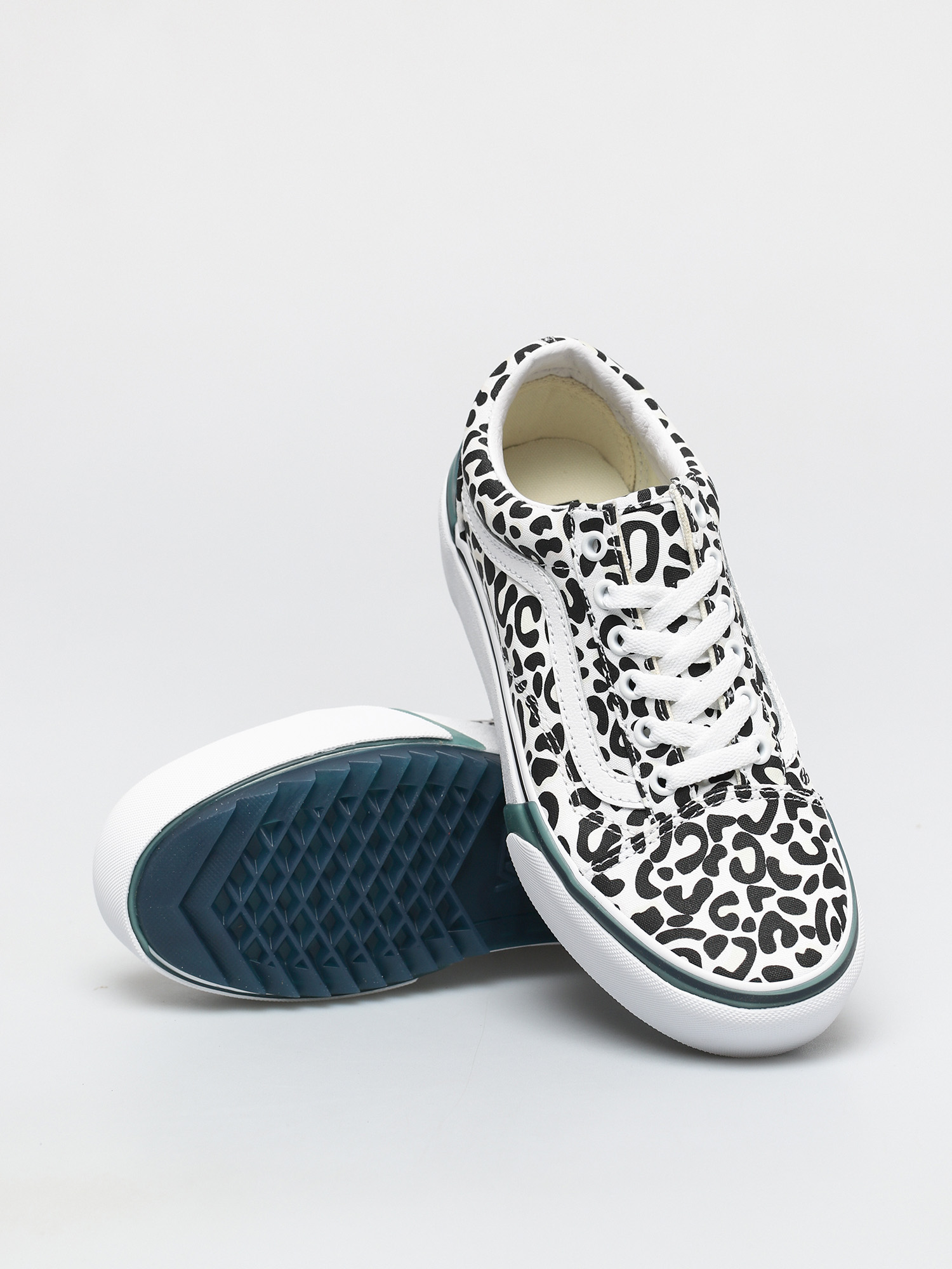 Vans Old Skool Stacked Shoes (uv ink leopard/true white)