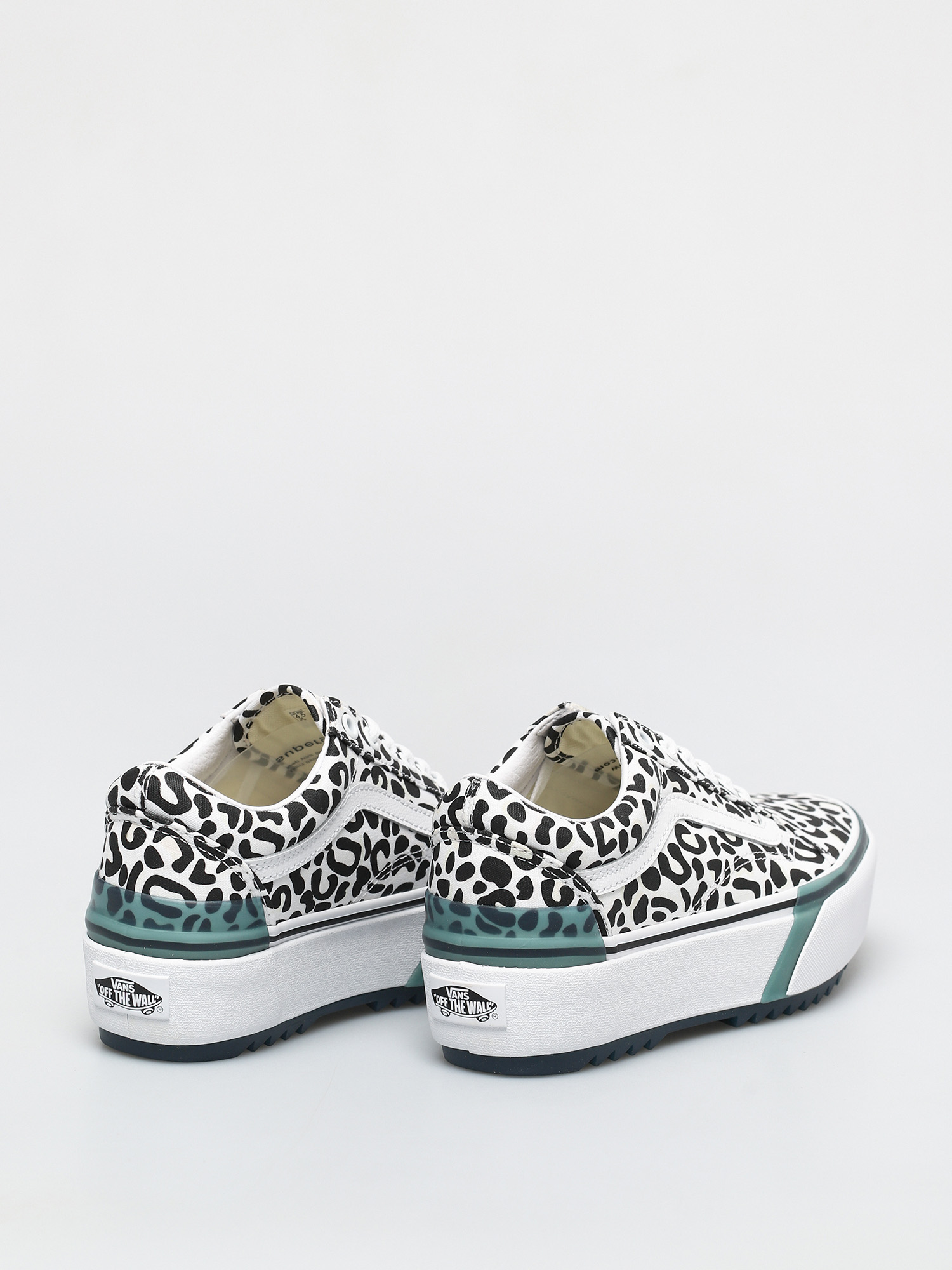 Vans Old Skool Stacked 'UV fashion Ink Leopard Print platform Shoes Size 8