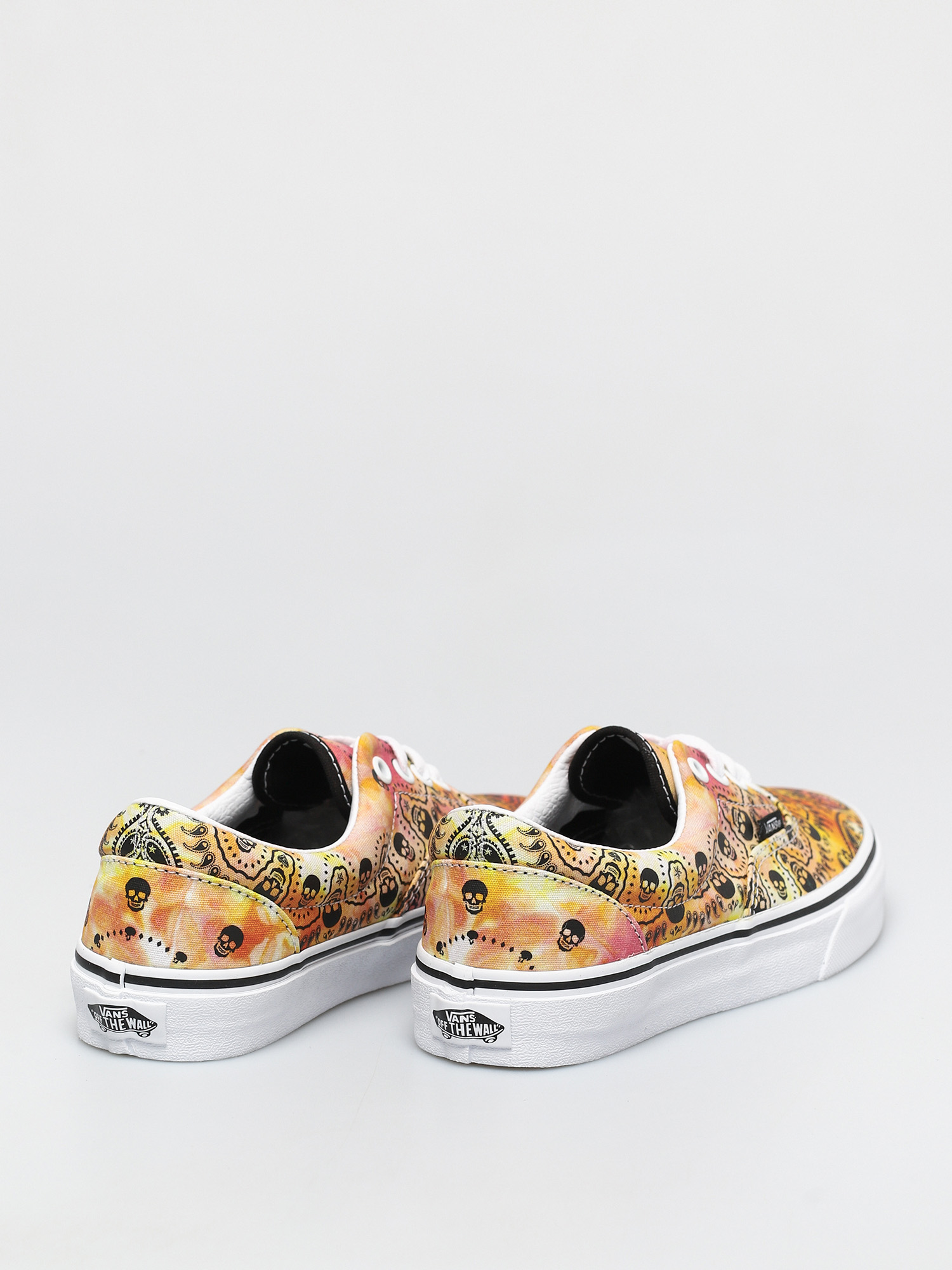 Vans Era Shoes yellow bandana tie dye orange