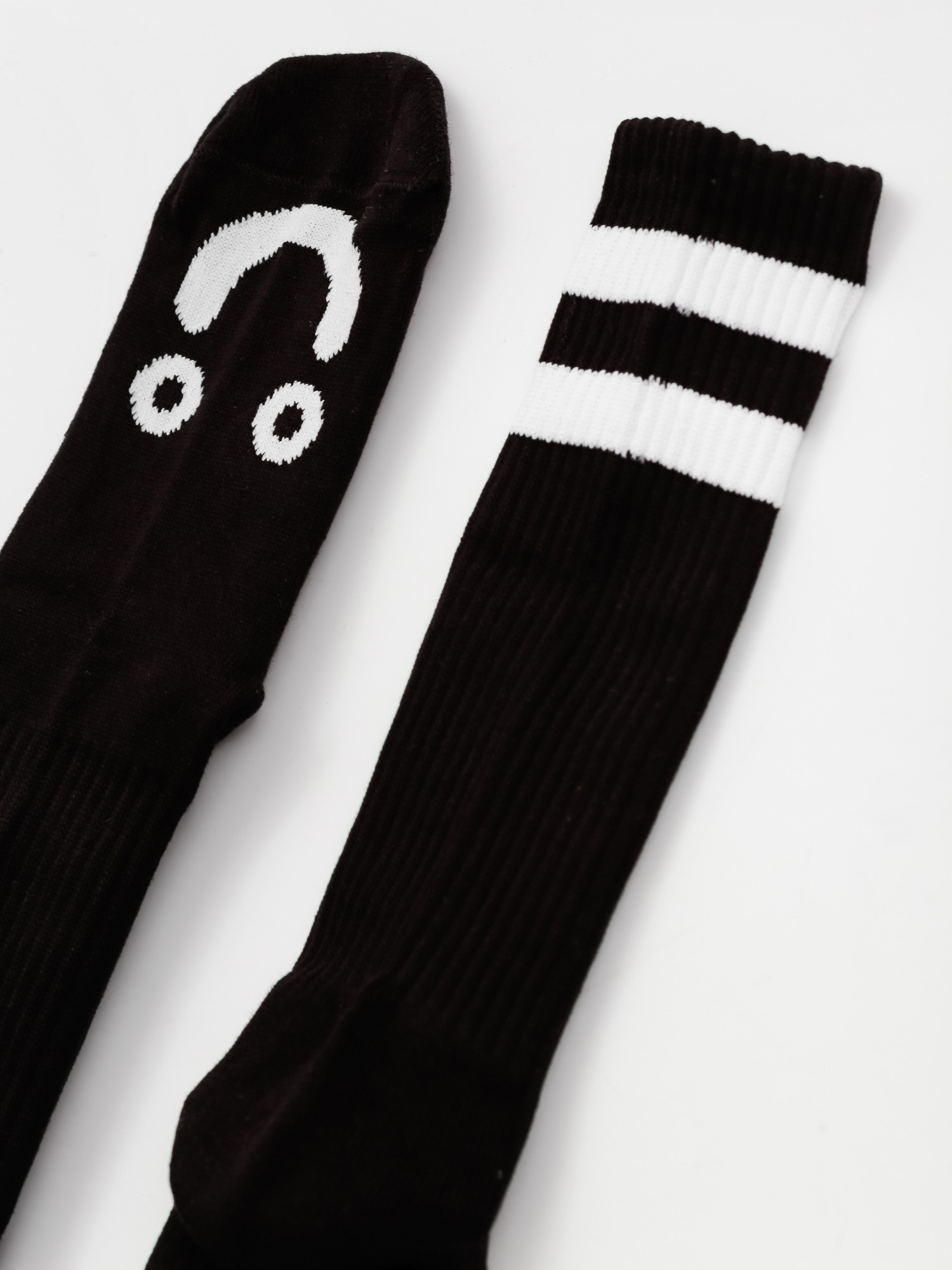 Polar Skate Happy Sad Long Socks (black)