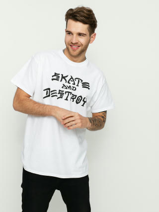 Thrasher T-shirt Skate And Destroy (white)