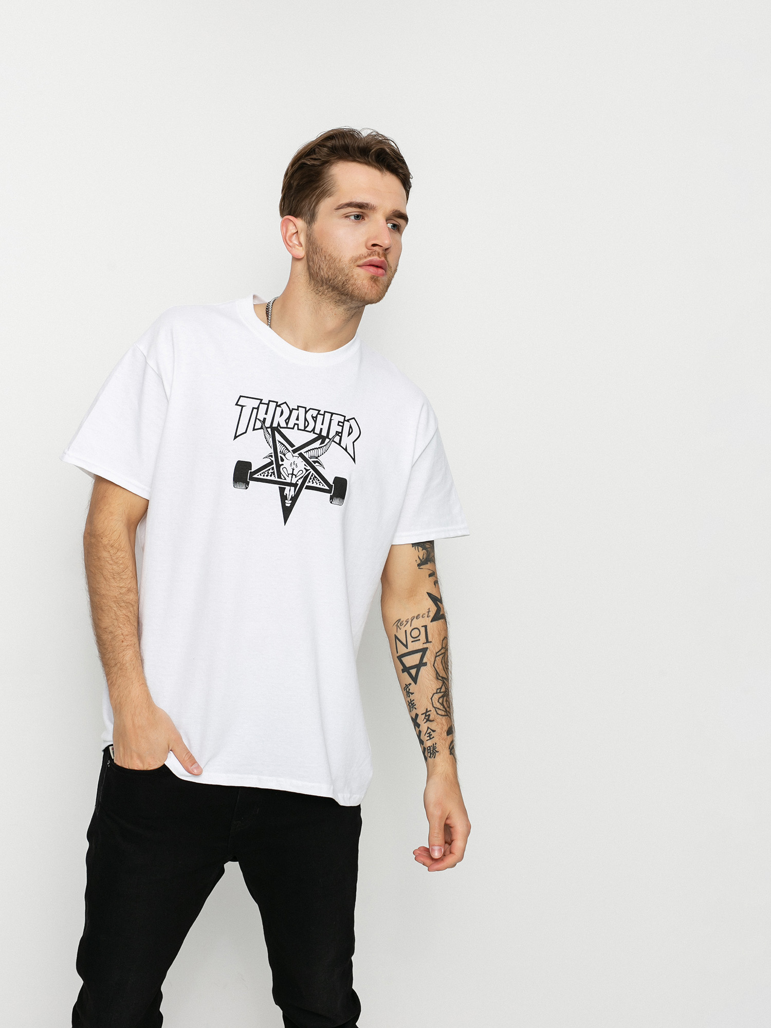 thrasher white logo