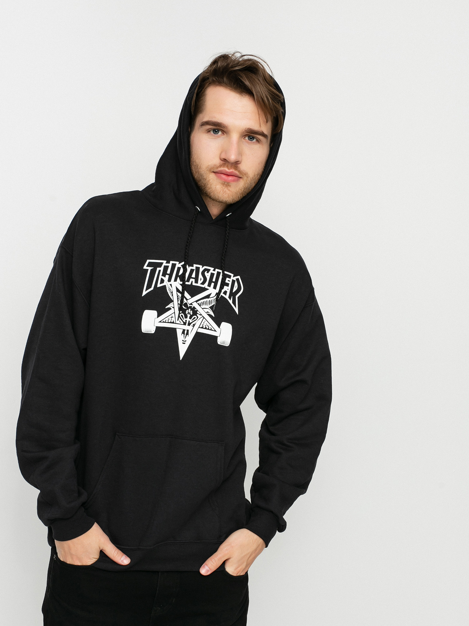 Thrasher Skate Goat HD Hoodie (black/white)