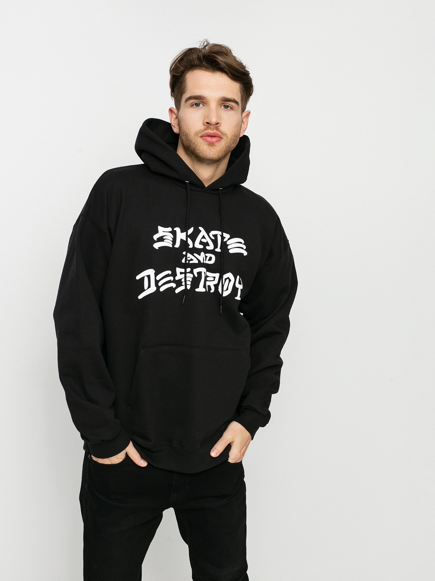 Thrasher Hoodie Skate And Destroy HD (black)