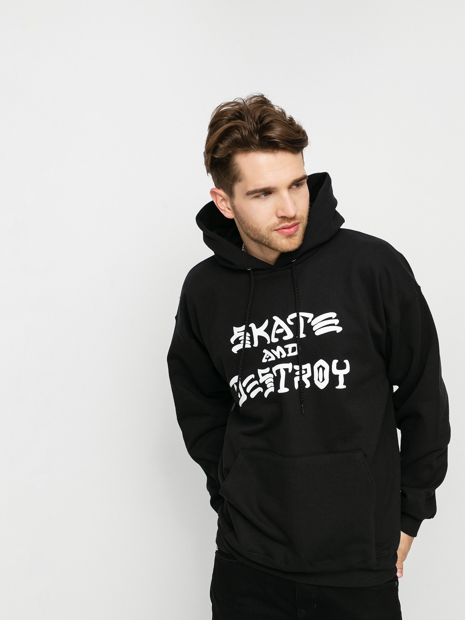 Thrasher Hoodie Skate And Destroy HD (black)