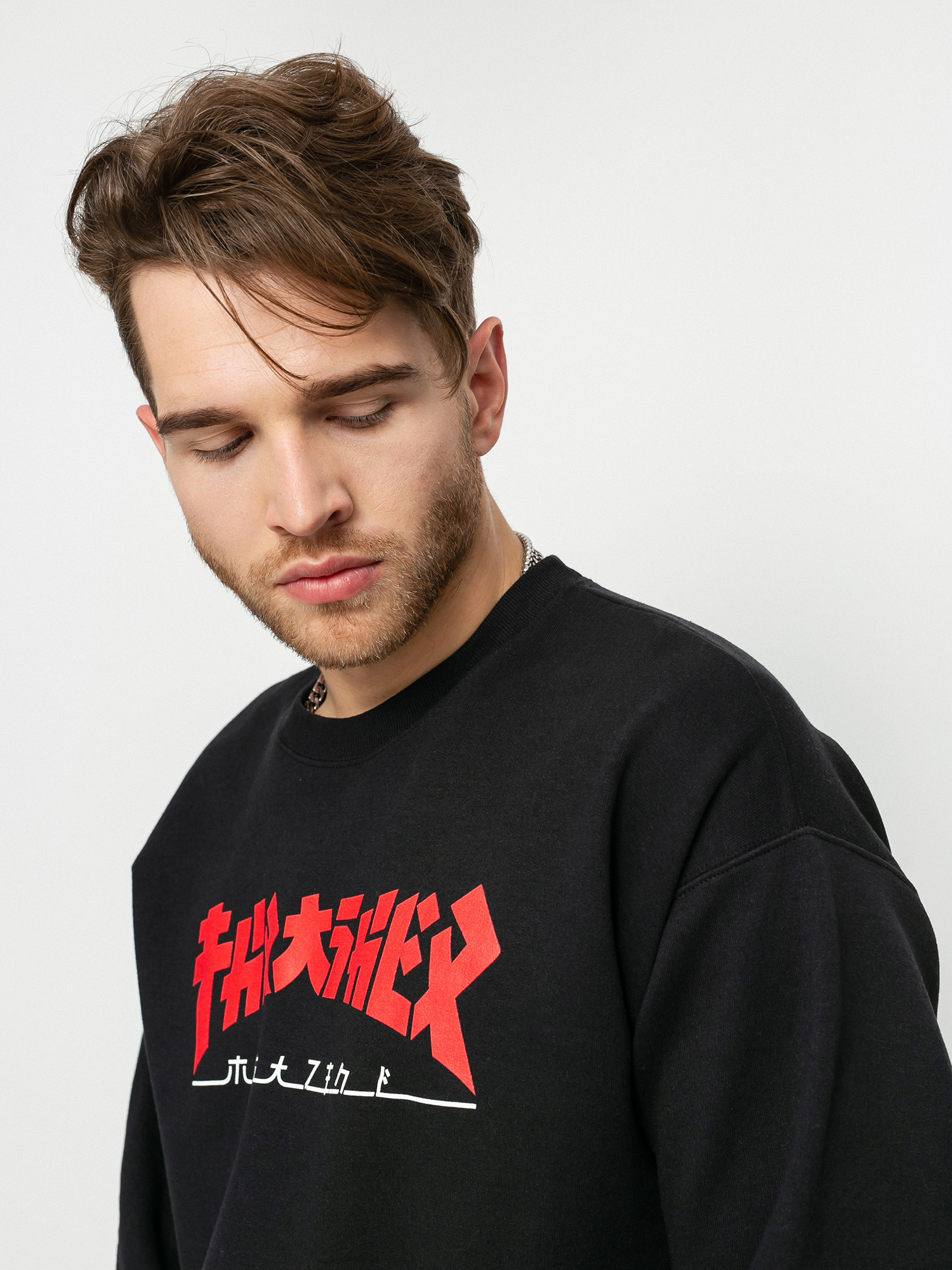 Thrasher Godzilla Crew Sweatshirt (black)