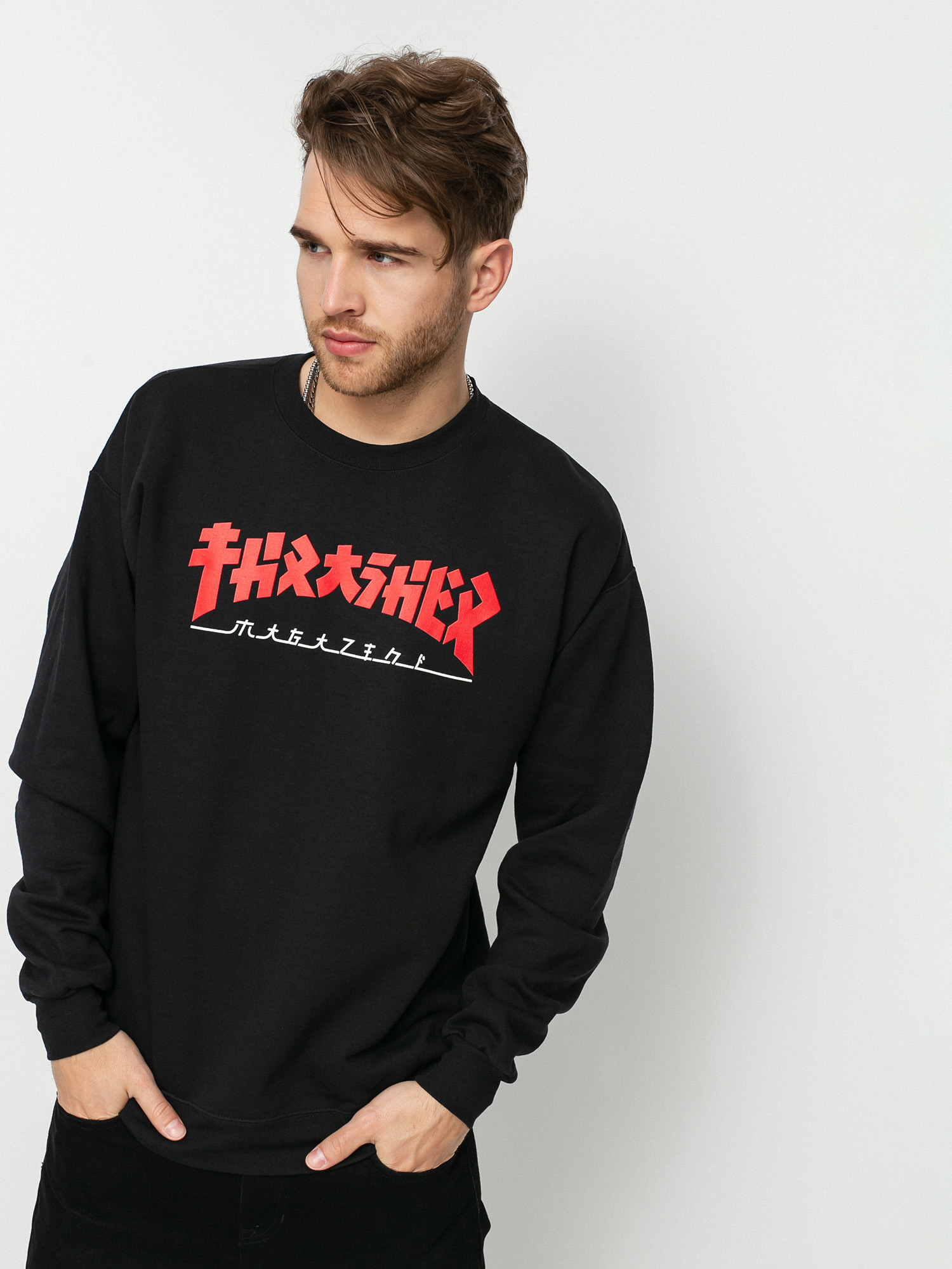 Thrasher Godzilla Crew Sweatshirt (black)