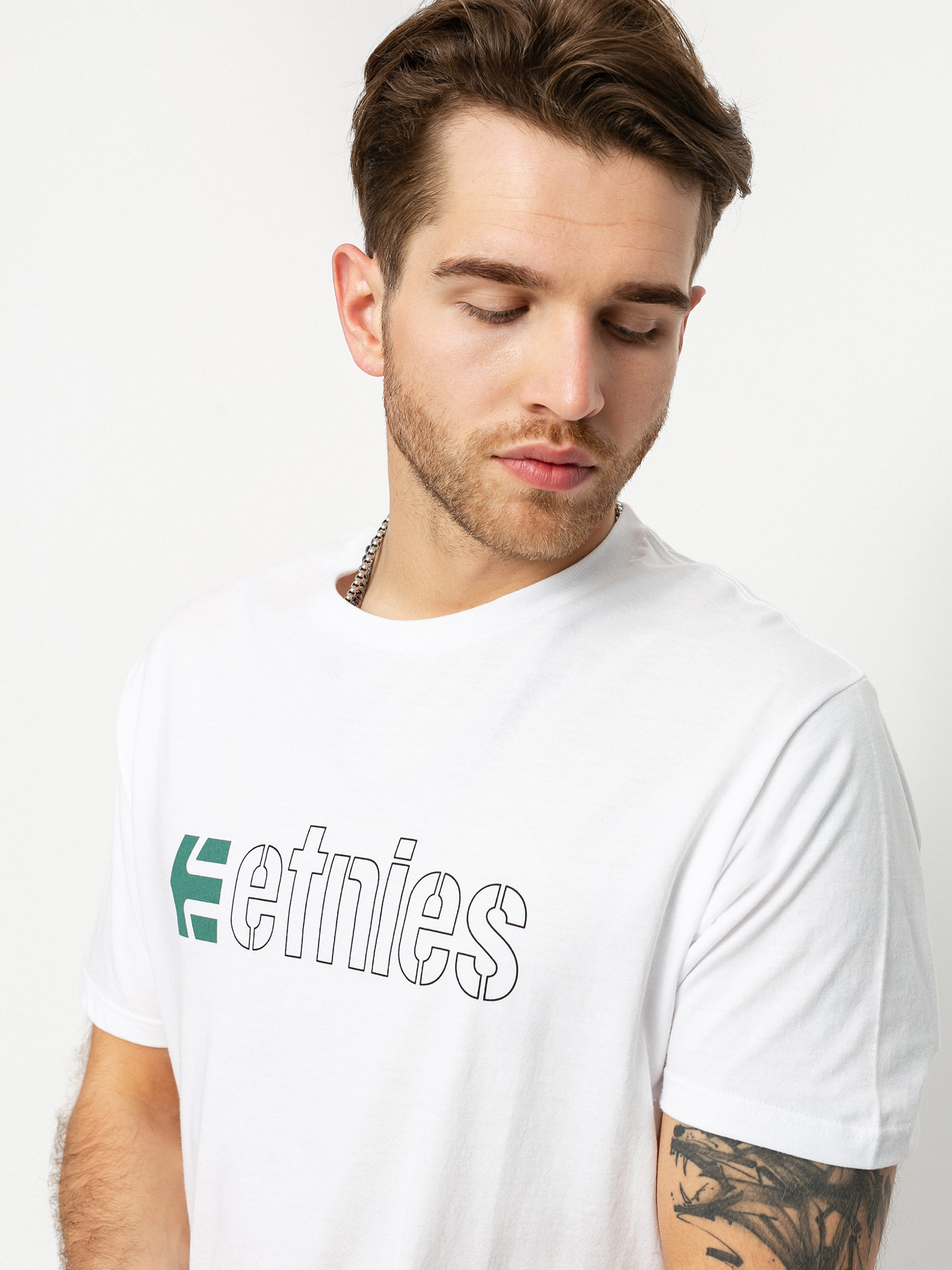 Etnies Ecorp T-shirt (white/black/green)