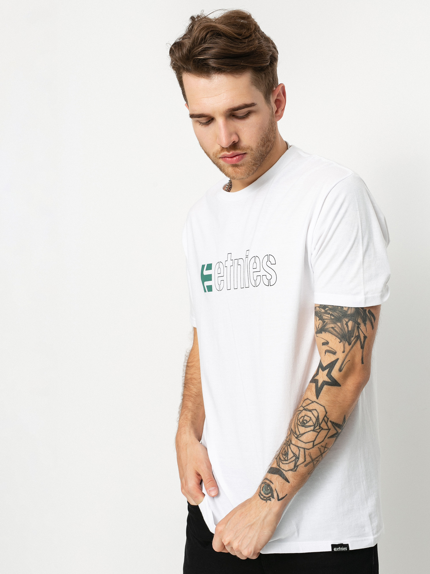 Etnies Ecorp T-shirt (white/black/green)