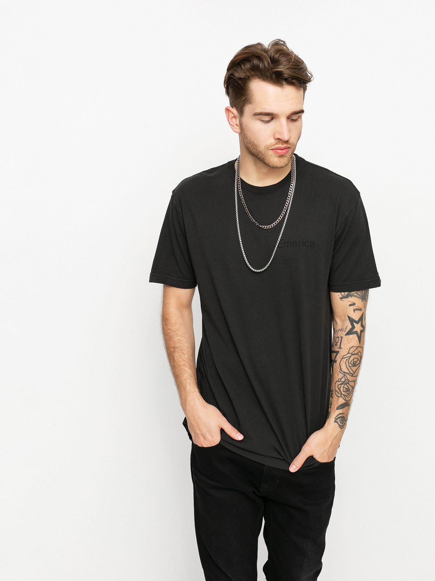 Emerica Pure Logo T-Shirt (black/black)