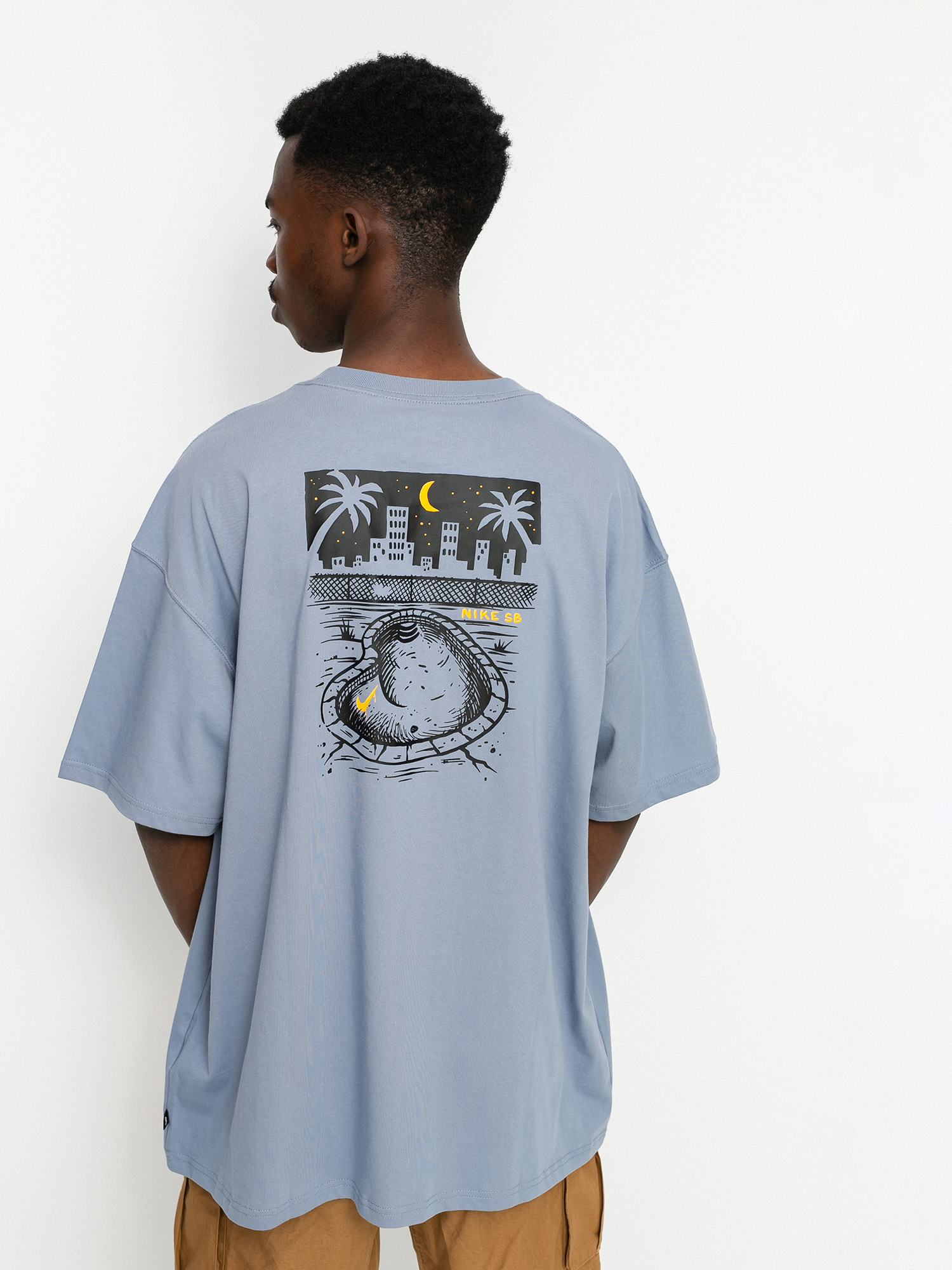 ジーニーSRHシャツ Nike SB Midnight T-shirt - blue (ashen slate)