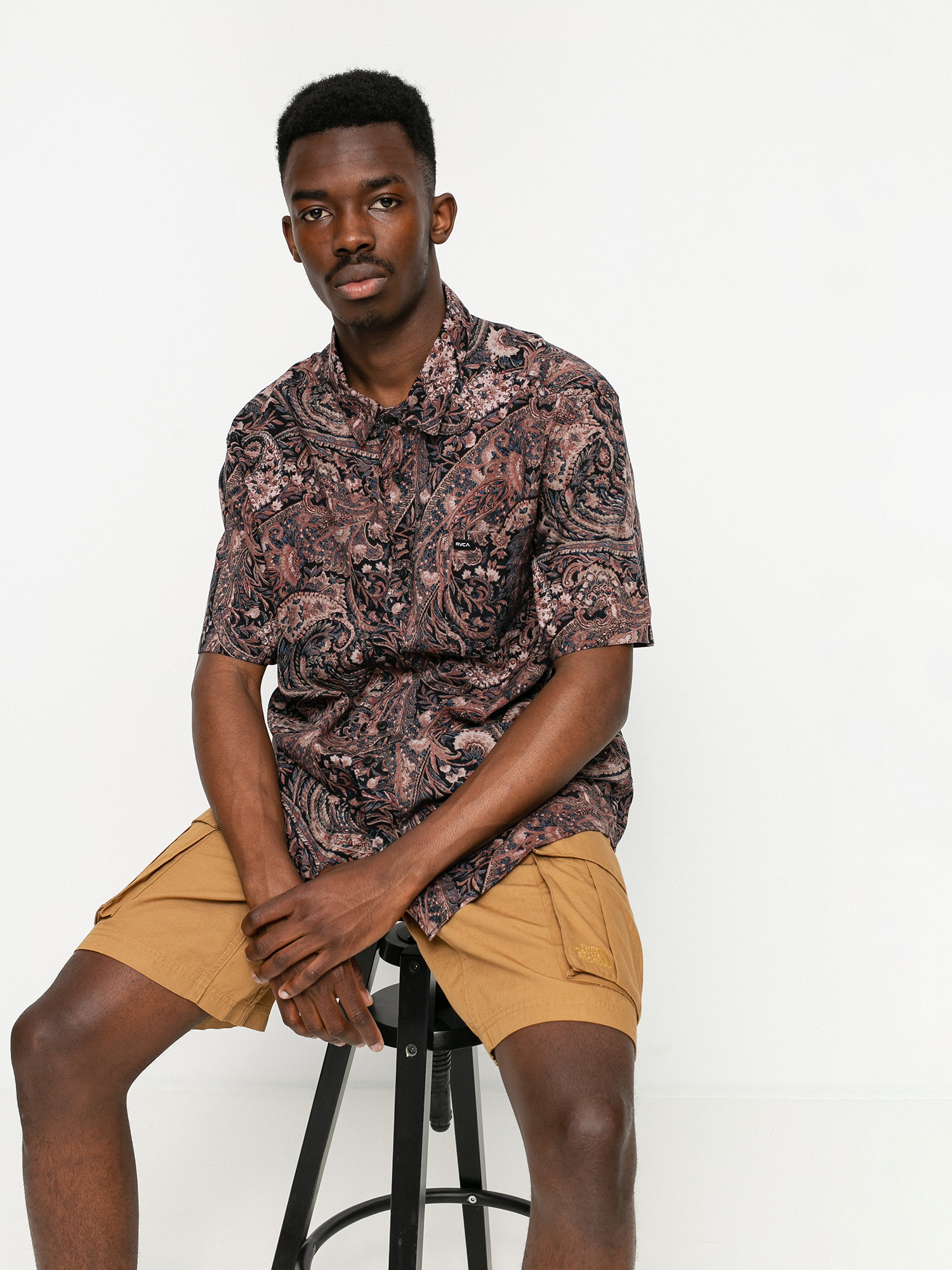 rvca paisley shirt