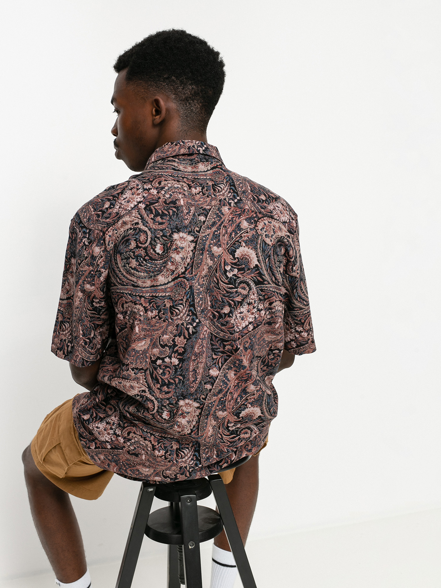 rvca paisley shirt